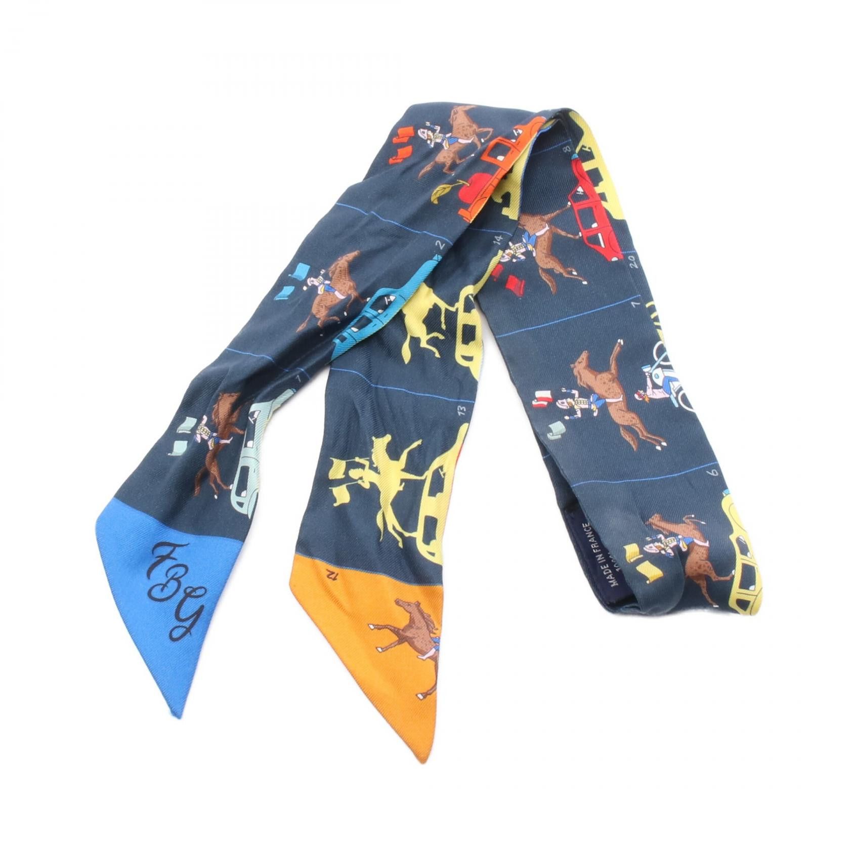 Hermes Hermes Hermes Twilly HERMES PARADE Scarf Textile Scarf DUTY FREE for USA Size ONE SIZE - 1 Thumbnail