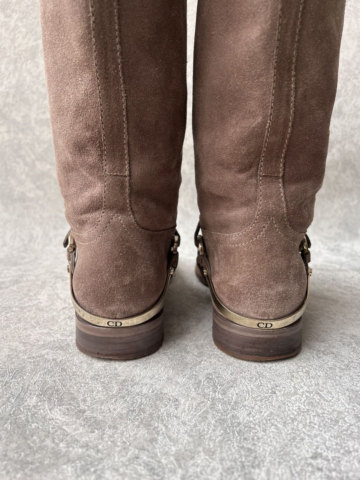 Christian Dior Monsieur Christian Dior Suede Knee High Riding Boots Size US 9 / IT 39 - 12 Thumbnail