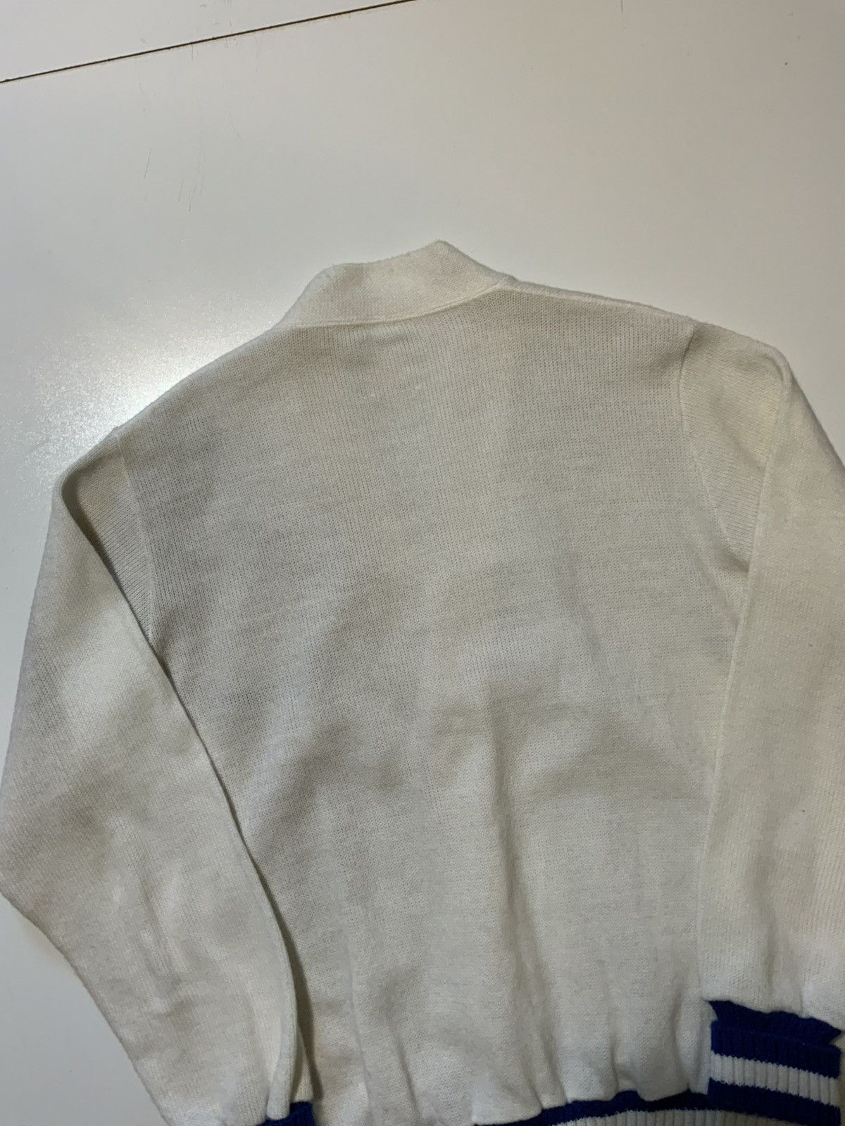 Vintage Vintage 70s 80s Tissue-Tek Lab Knit Stripe Cardigan Sweater Size US XL / EU 56 / 4 - 4 Thumbnail