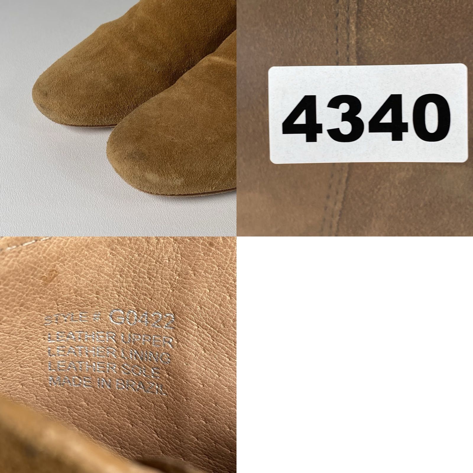 Madewell Madewell The Lucien Boot in Suede Bronzed Birch G0422 Ankle Boots Women’s Sz 8.5 Size US 9 / IT 39 - 10 Thumbnail