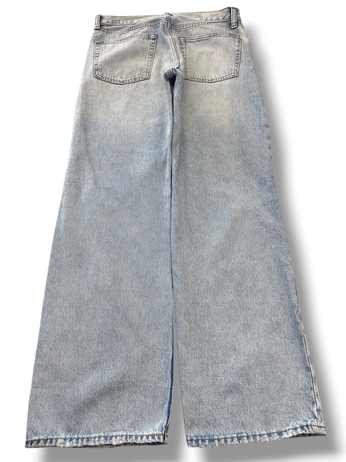 Gap Gap Faded Wash Ripped Style Straight Leg Jeans Size US 33 - 3 Thumbnail