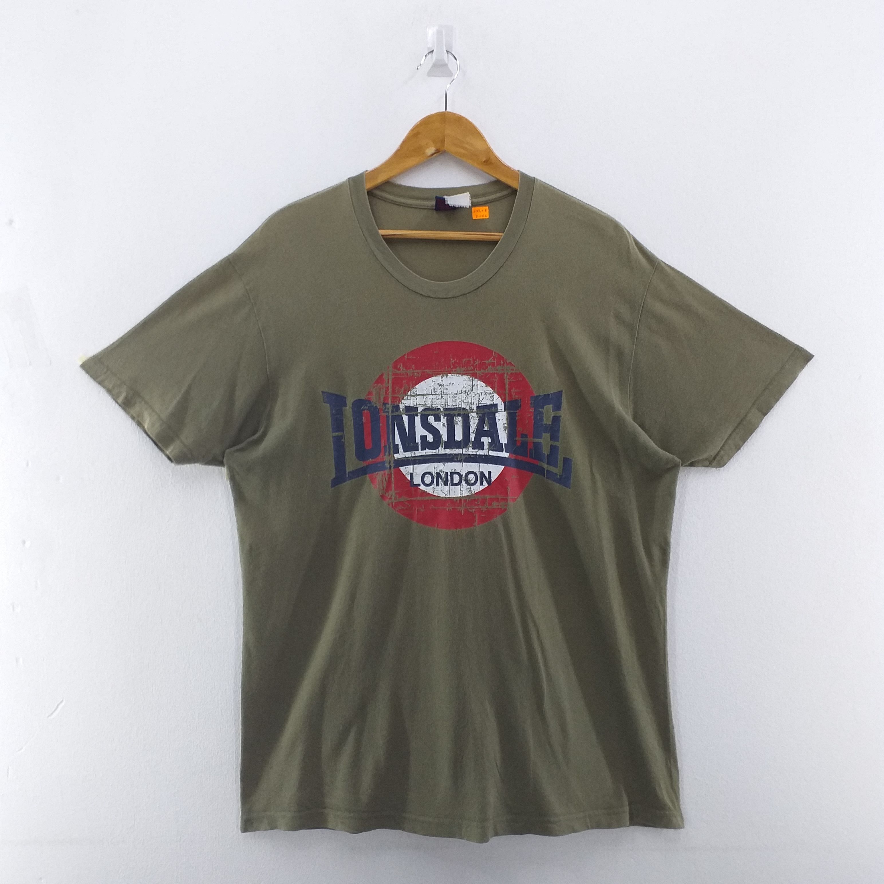 image of Lonsdale London Spell Out Xlarge Tshirt -F066 in Brown, Men's