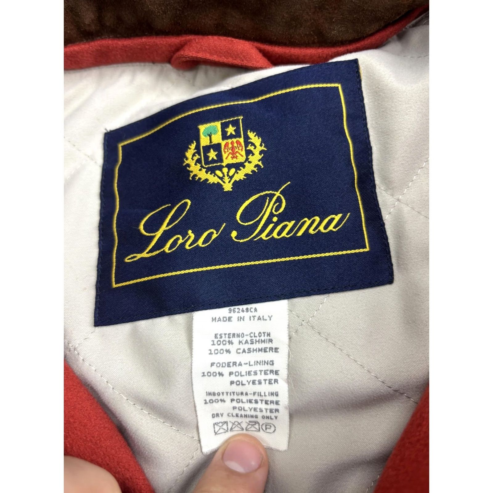 Loro Piana VINTAGE Loro Piana Jacket Mens L Red Storm System Ski Hooded Insulated Waterproof Wallet Pockets Zip Stand-Up Collar Mid-Length Size US L / EU 52-54 / 3 - 3 Thumbnail