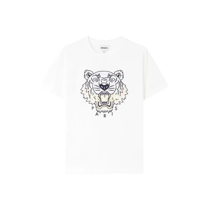 Kenzo KENZO Iconic Tiger Print Loose Short Sleeve Tee 0079 Size L / US 10 / IT 46 - 1 Thumbnail