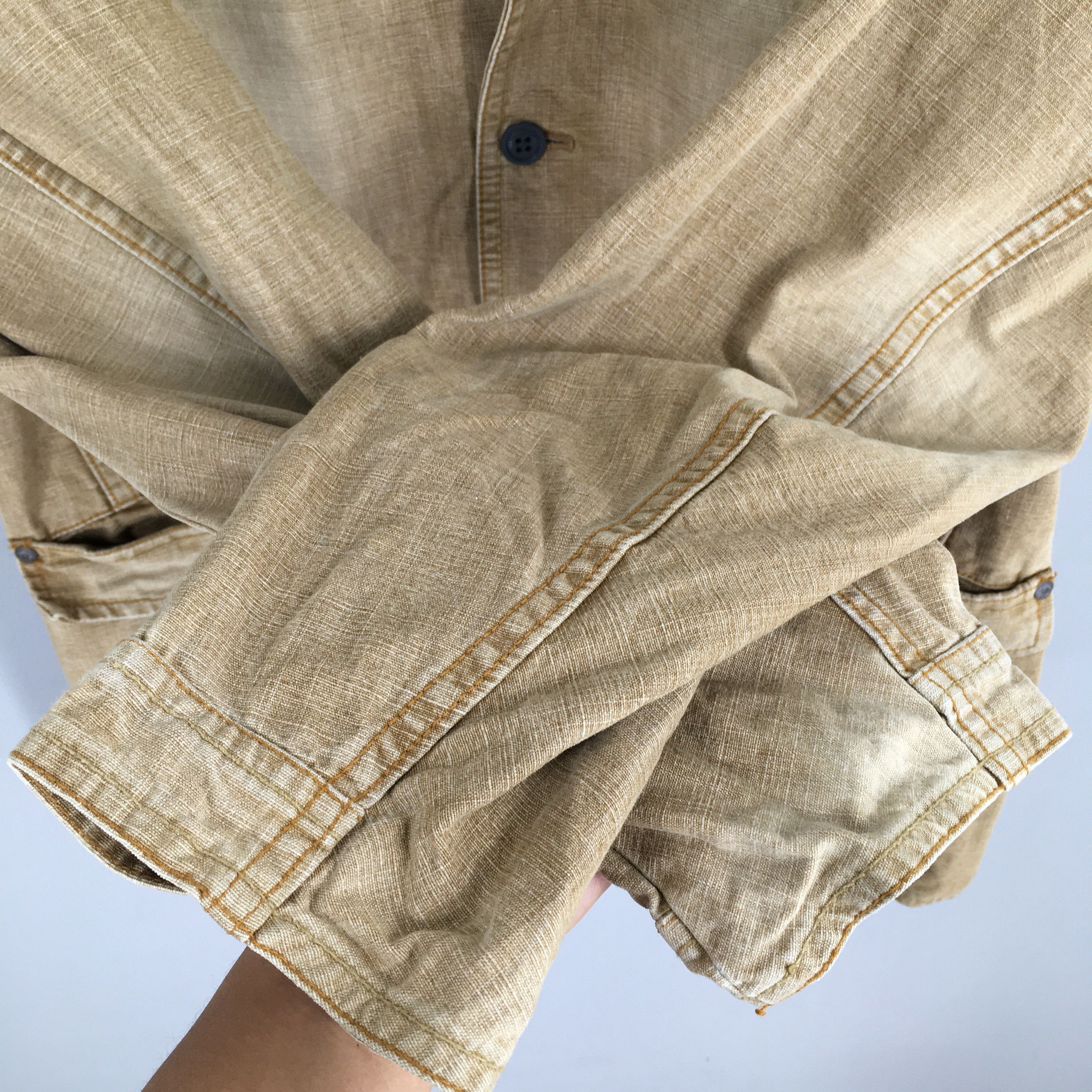 Vintage Vintage 80s Weldgin Denim Workers Brown Jacket Large Size US L / EU 52-54 / 3 - 4 Thumbnail