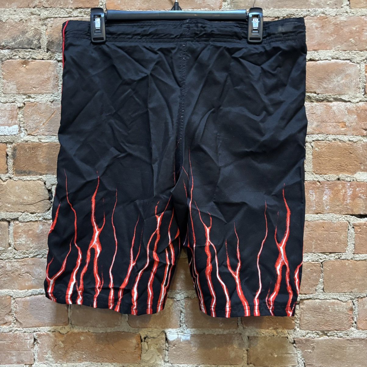 Nike × Vintage $100 Y2K Silver Tag Nike Travis Scott Flame Shorts Size US 34 / EU 50 - 5 Thumbnail