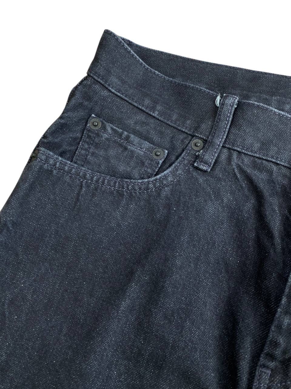Helmut Lang × Uniqlo Helmut Lang Uniqlo Black Frayed Regular Fit Washed Denim Size US 30 / EU 46 - 5 Thumbnail