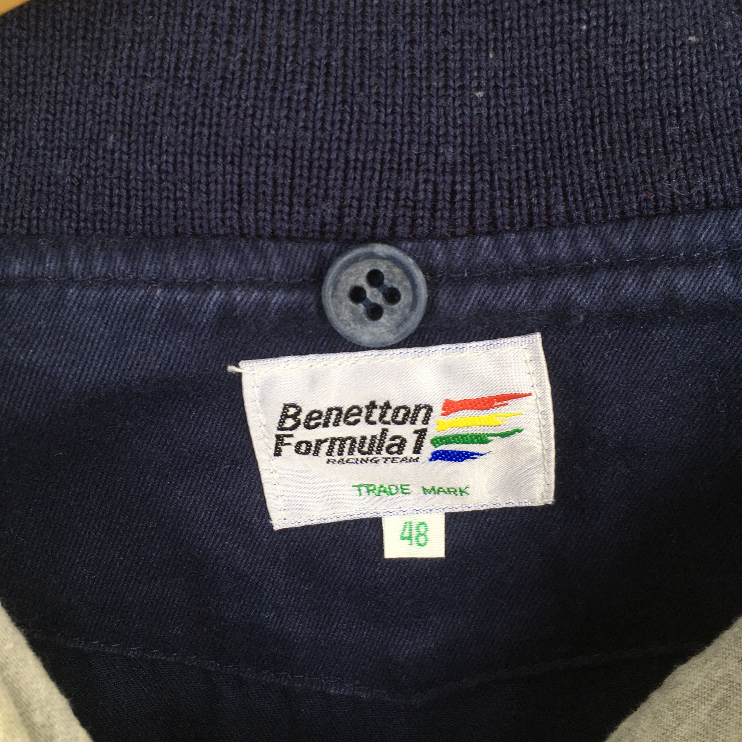 Benetton Vintage Benetton Formula 1 Embroidery Blue Cotton Jacket L Size US L / EU 52-54 / 3 - 7 Thumbnail