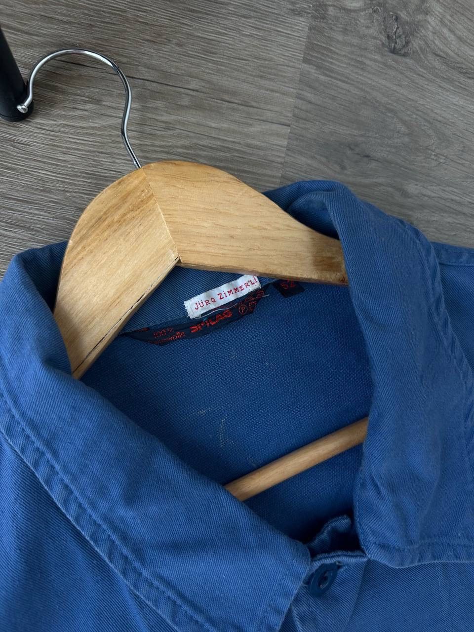 Japanese Brand × Vintage Vintage Japanese Blue Workwear 90’s Spilag Faded Shirt Size US L / EU 52-54 / 3 - 5 Thumbnail