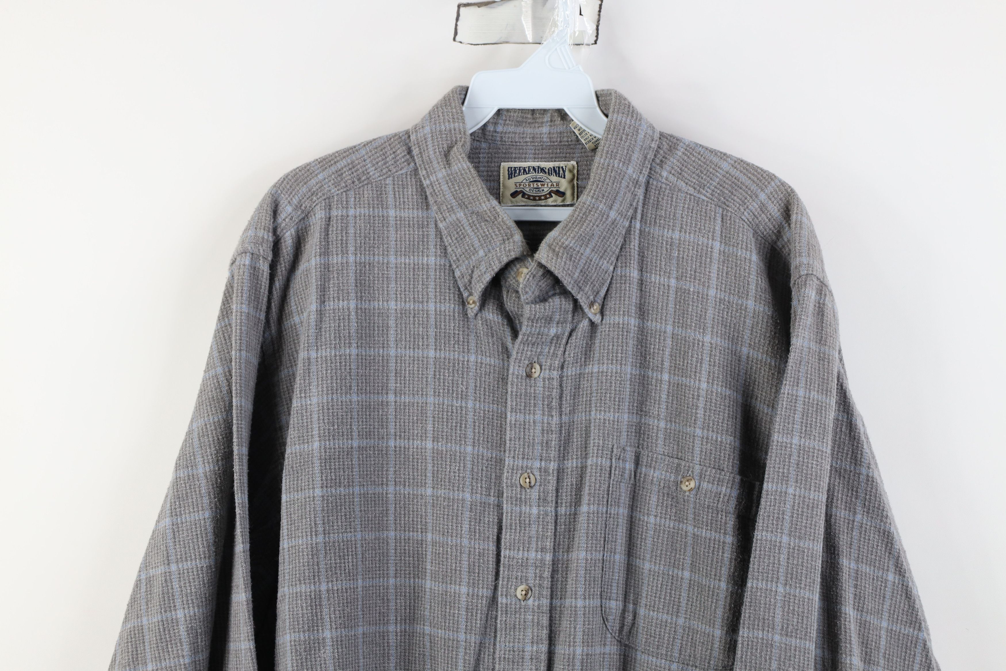 Vintage Vintage 90s Streetwear Plaid Flannel Button Down Shirt Size US XL / EU 56 / 4 - 2 Thumbnail