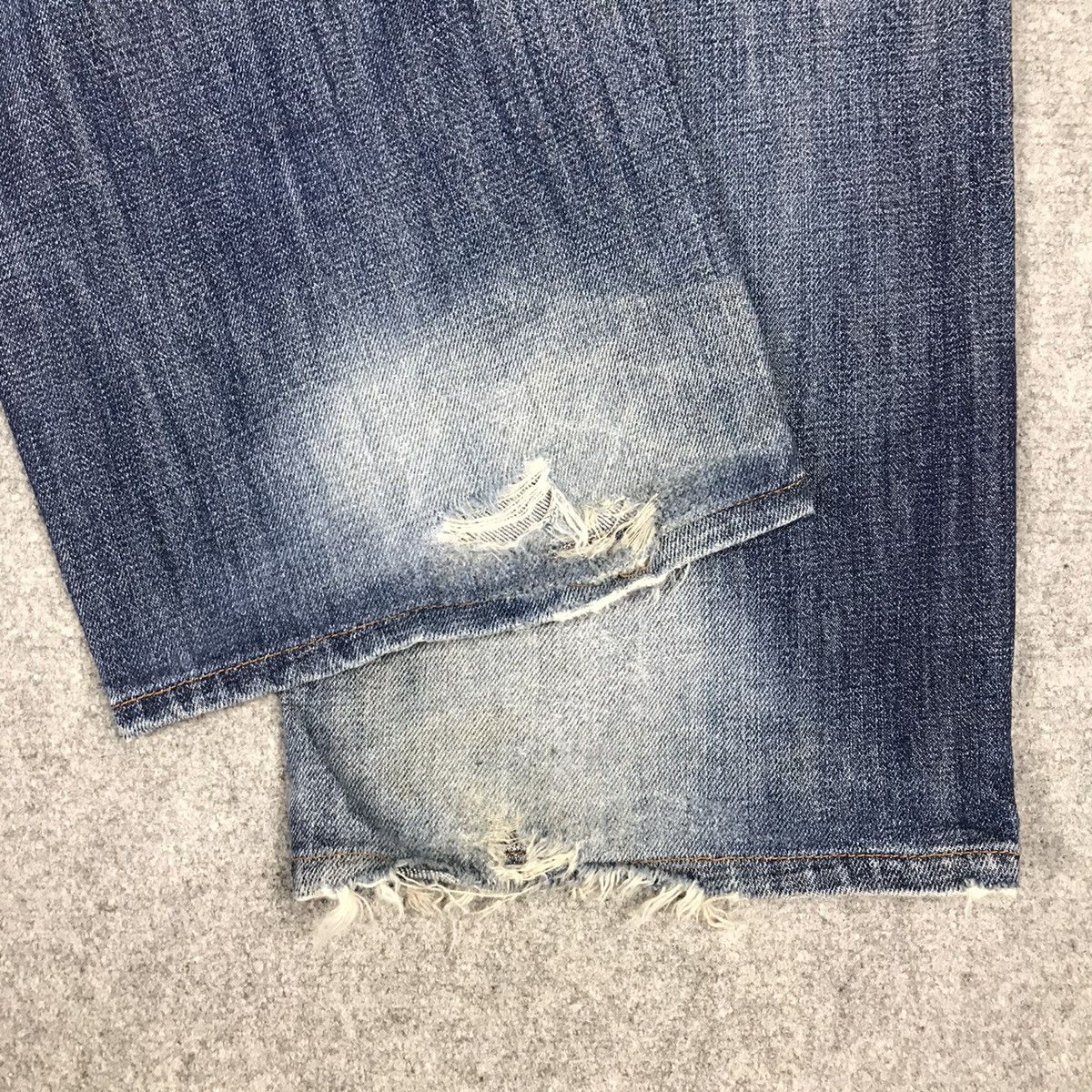 Japanese Brand GOLD RUSH DISTRESSED BAGGY DENIM PANTS Size US 28 / EU 44 - 10 Thumbnail