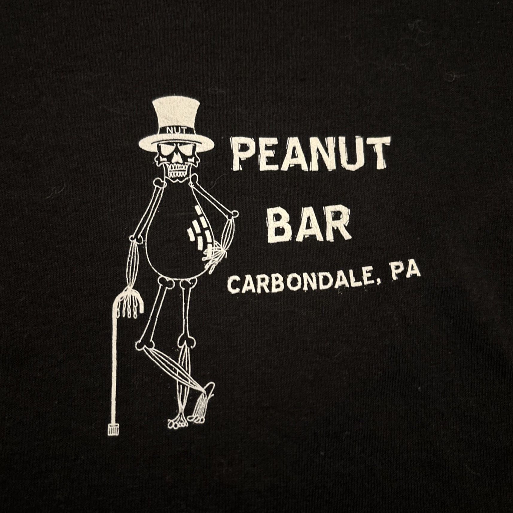 Jerzees VINTAGE Jerzees Peanut Bar T-Shirt Skull Double-Sided Black Adult Large Mens Size US L / EU 52-54 / 3 - 2 Thumbnail