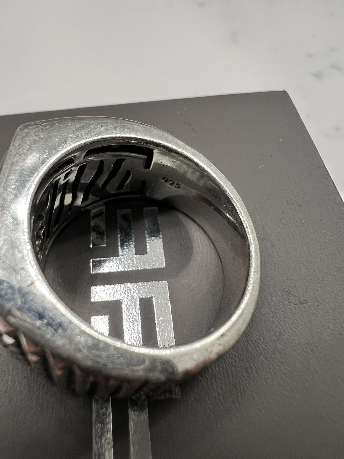 Designer × Jewelry Effy 925 Sterling Silver & Onyx Statement Ring Size ONE SIZE - 7 Thumbnail