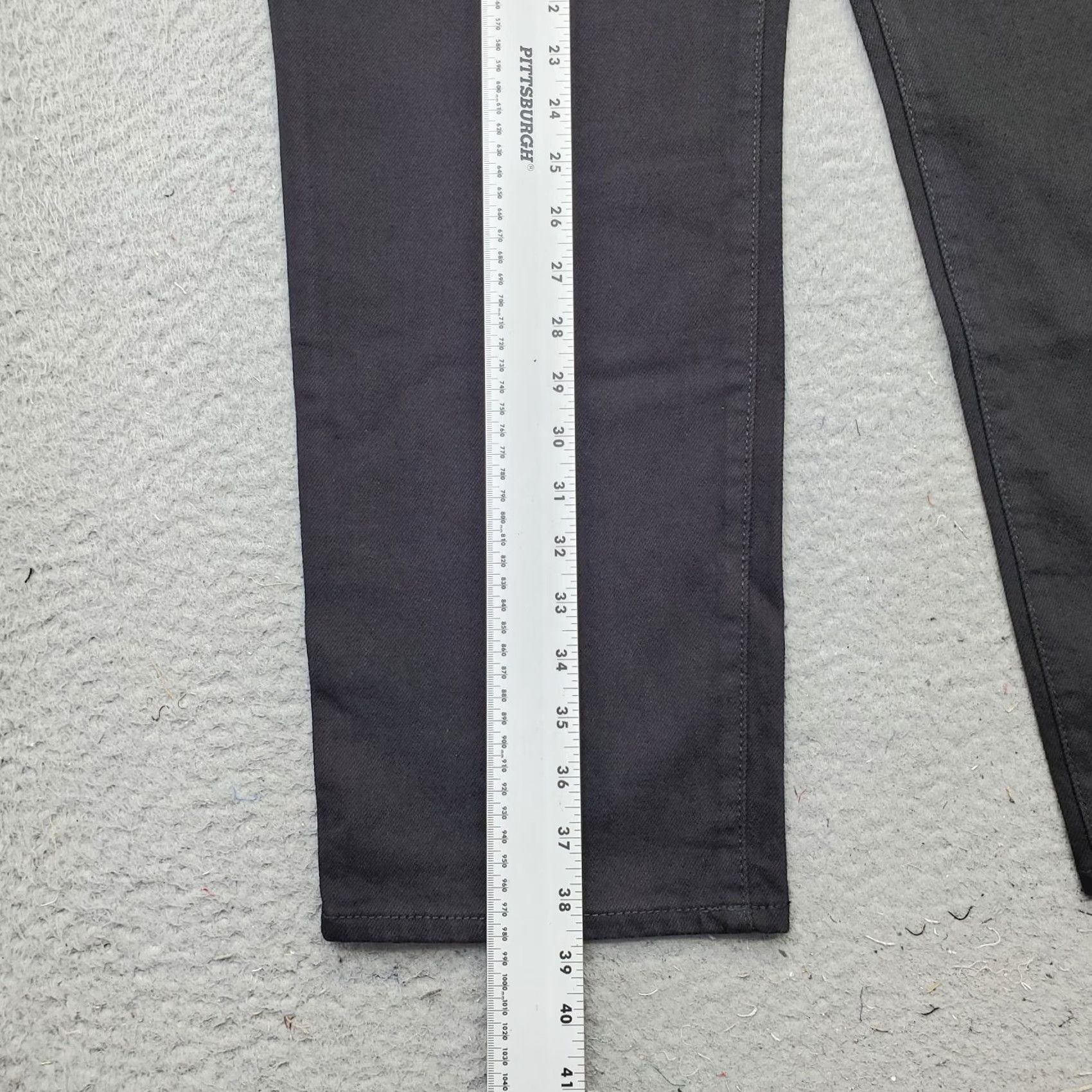 Old Navy Old Navy Jeans Womens 10 Black Stretch Slim Fit Straight Leg Extra High Rise Jeans Womens 10 Black Stretch Slim Fit Straight Vintage: No Size 32" / US 10 / IT 46 - 3 Thumbnail