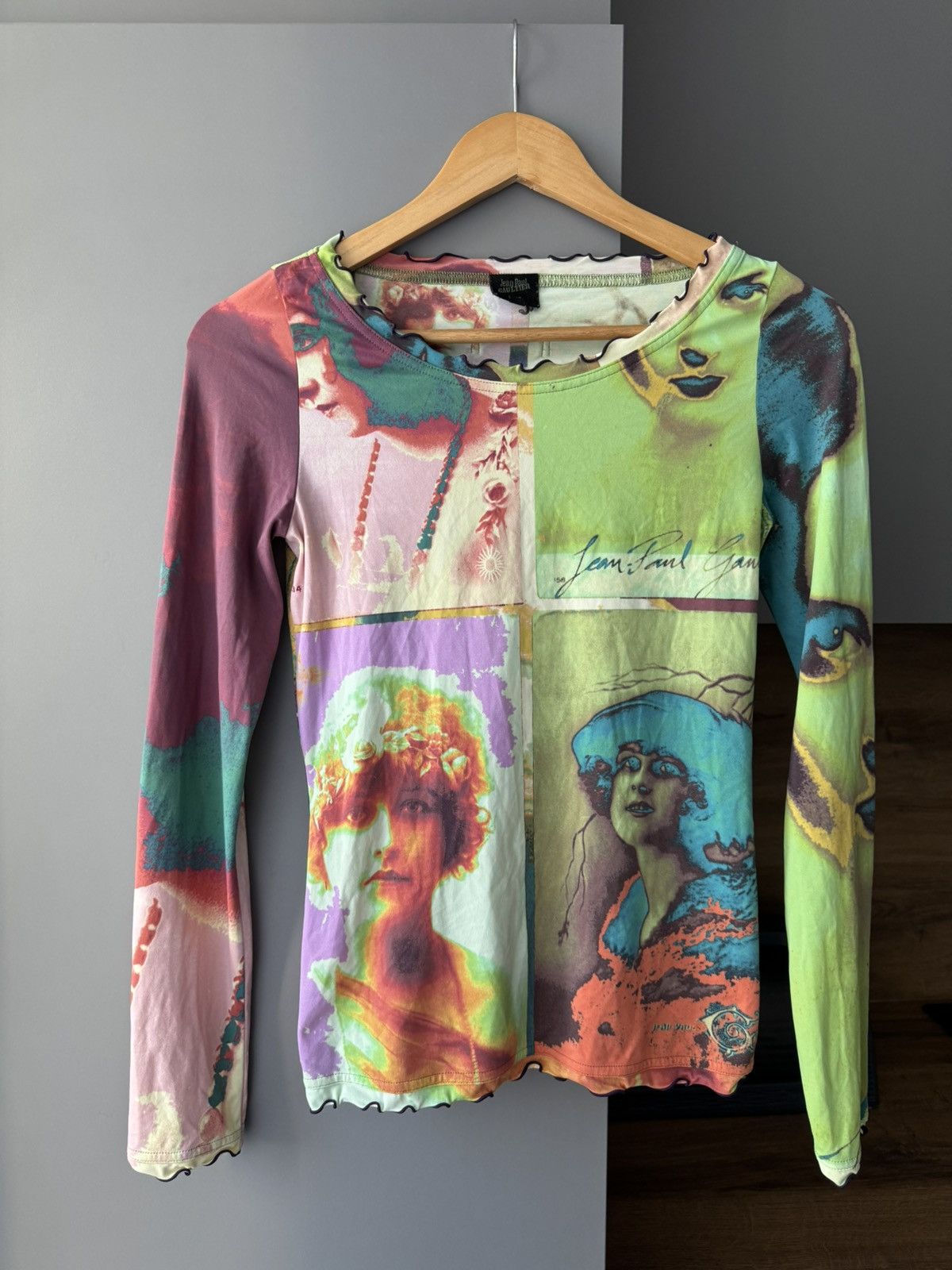 Jean Paul Gaultier Jean Paul Gaultier Soleil 2002 Pop Art Portrait Top Size S / US 4 / IT 40 - 1 Thumbnail