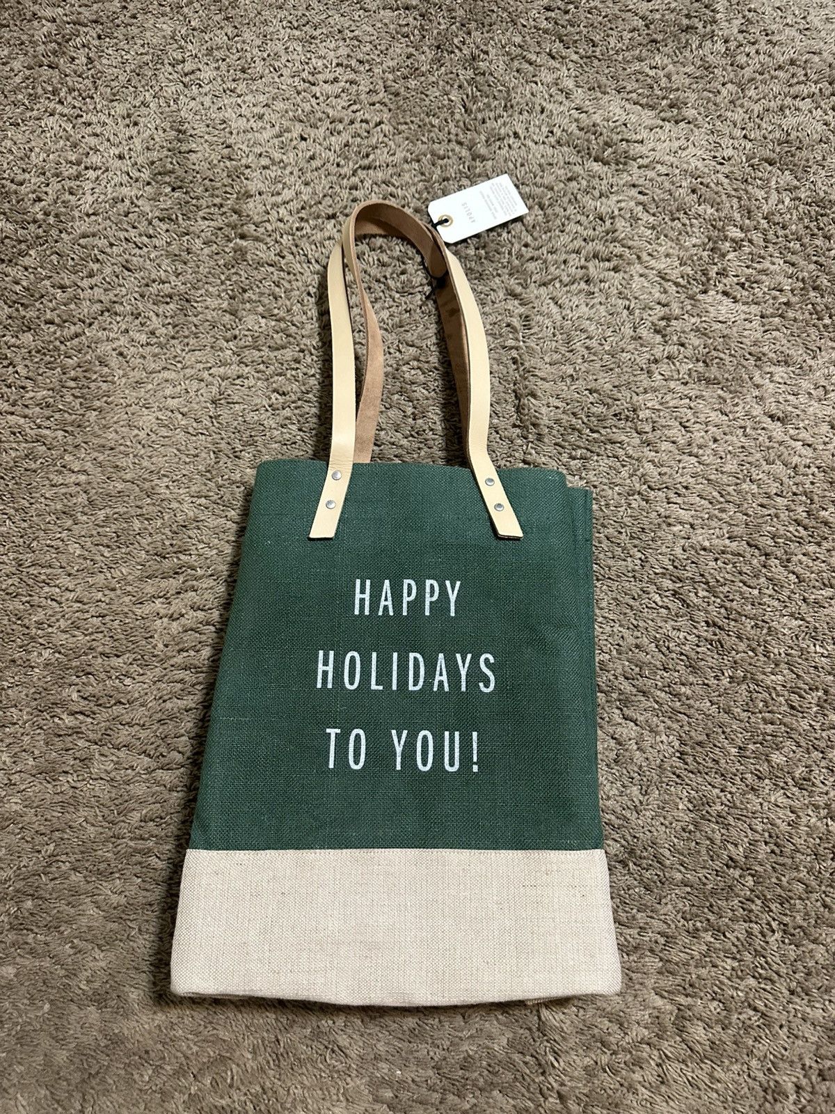 Apolis Apolis Wine Tote in Field Green tote bag Size ONE SIZE - 1 Thumbnail