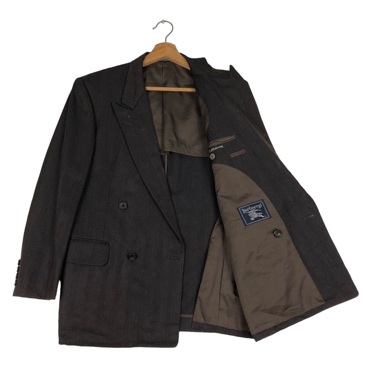 Burberry 🔥Vtg Casual Coats Jacket Double Breast Burberrys Size US M / EU 48-50 / 2 - 9 Thumbnail