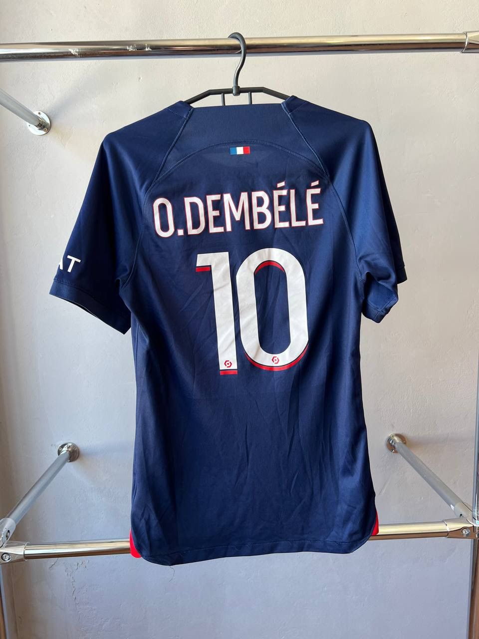 Nike 2023 PSG PARIS SAINT GERMAIN #10 DEMBELE NIKE SOCCER SHIRT Size US XS / EU 42 / 0 - 12 Thumbnail