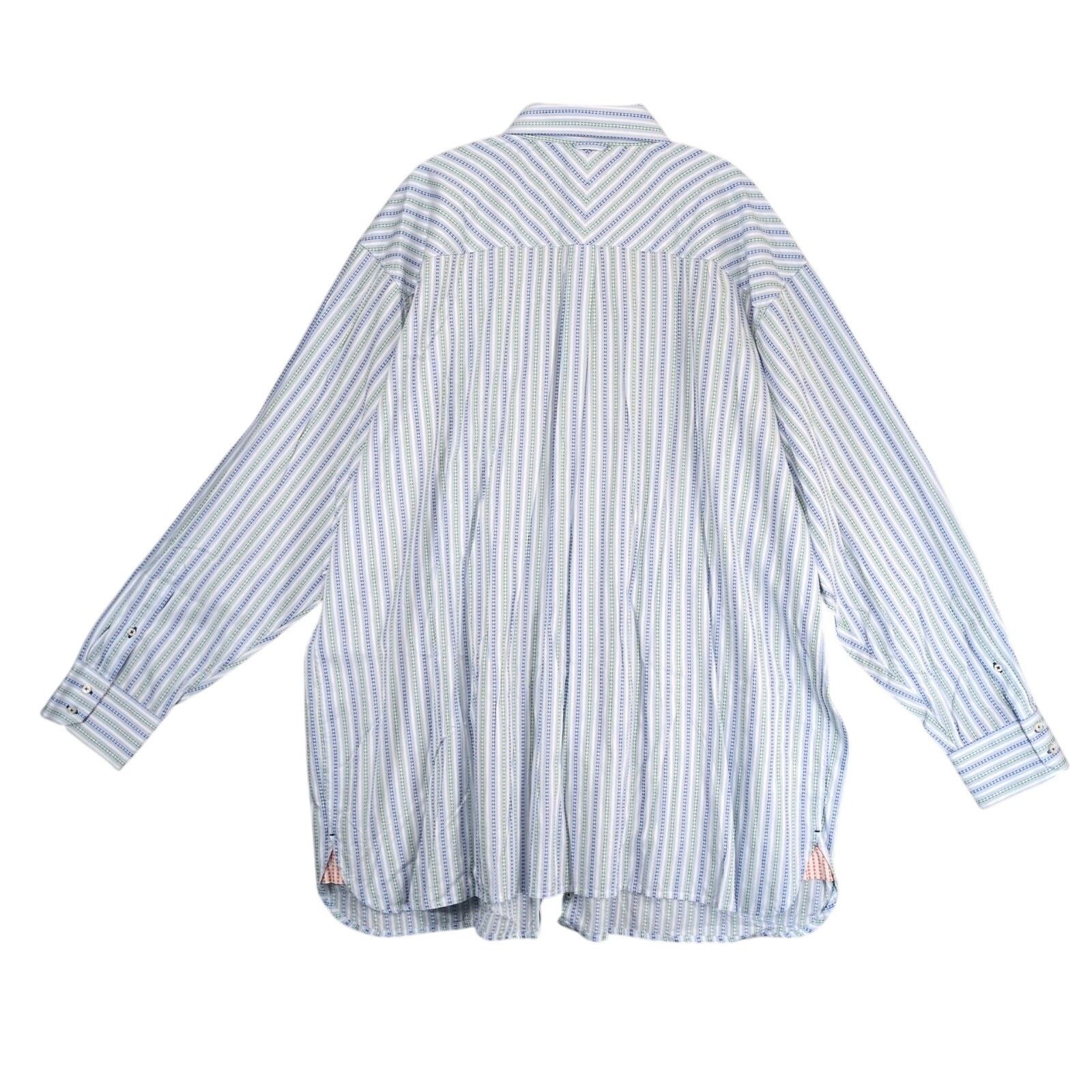 Other George Foreman Men's 4XLT Button Up Striped Dress Shirt Size US XXL / EU 58 / 5 - 3 Thumbnail