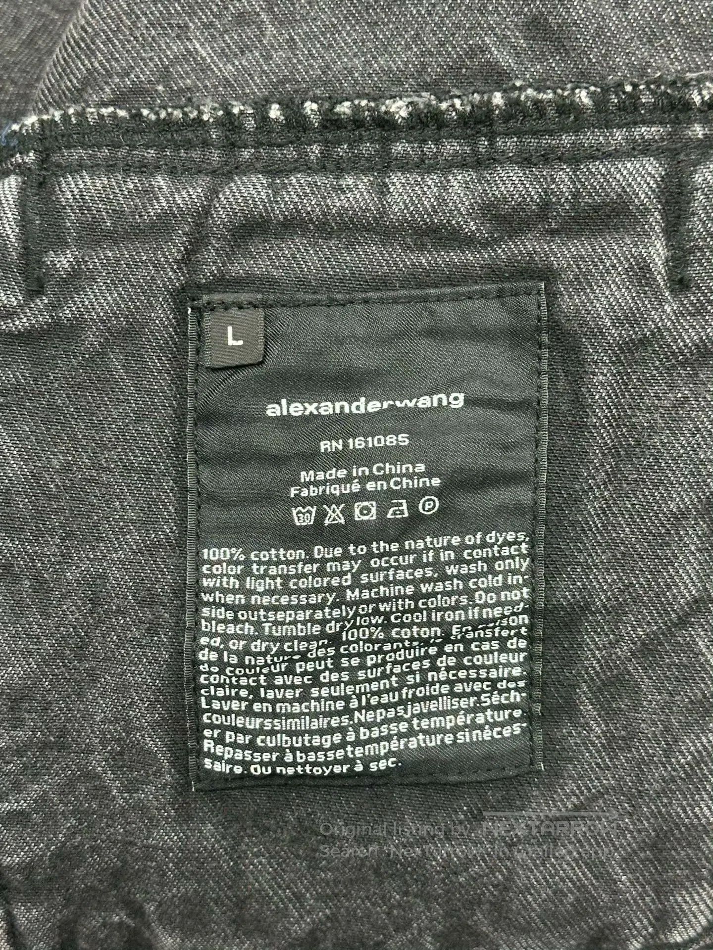 Alexander Wang Alexander Wang Black Denim Jacket. Size US L / EU 52-54 / 3 - 4 Thumbnail