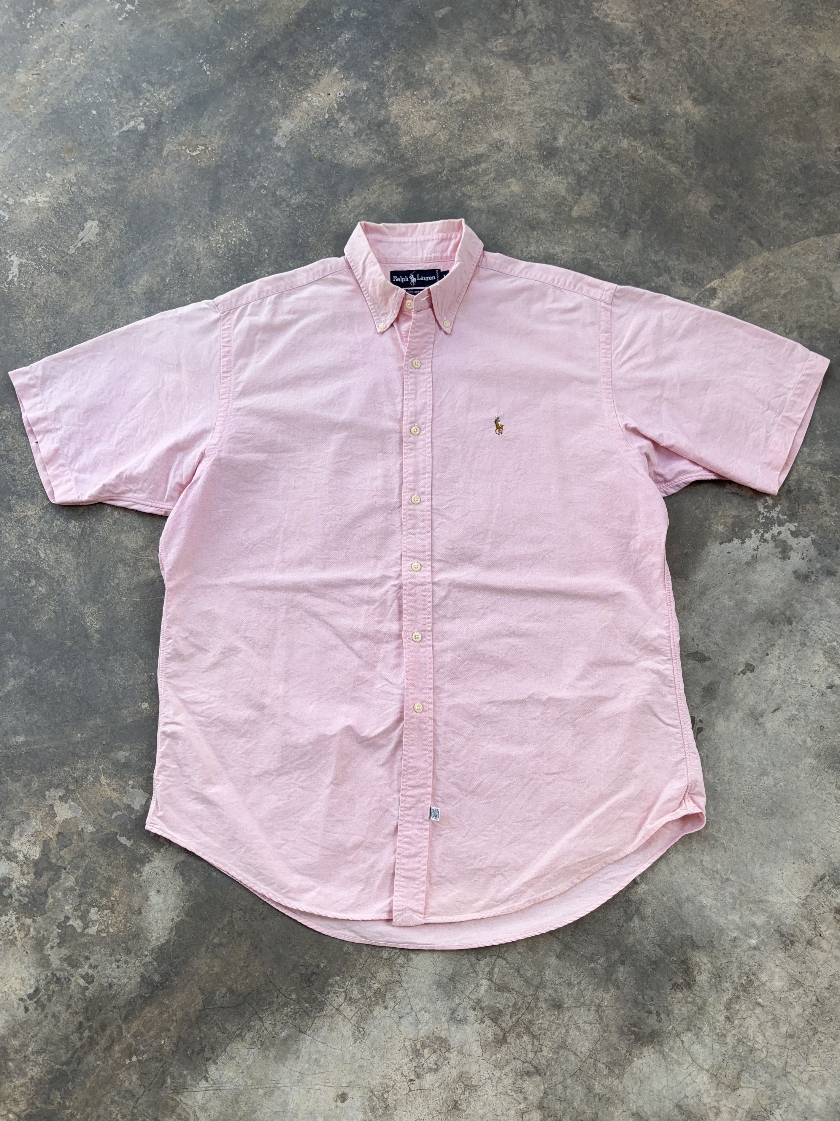 Ralph Lauren Ralph Lauren Pink Short Sleeve Button Up Shirt Size US L / EU 52-54 / 3 - 1 Thumbnail