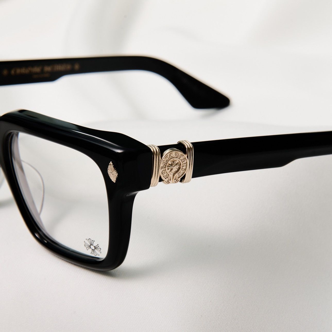Chrome Hearts CHROME HEARTS HALLLAMANASS BLACK/ 18KGP GLASSES Size ONE SIZE - 3 Thumbnail