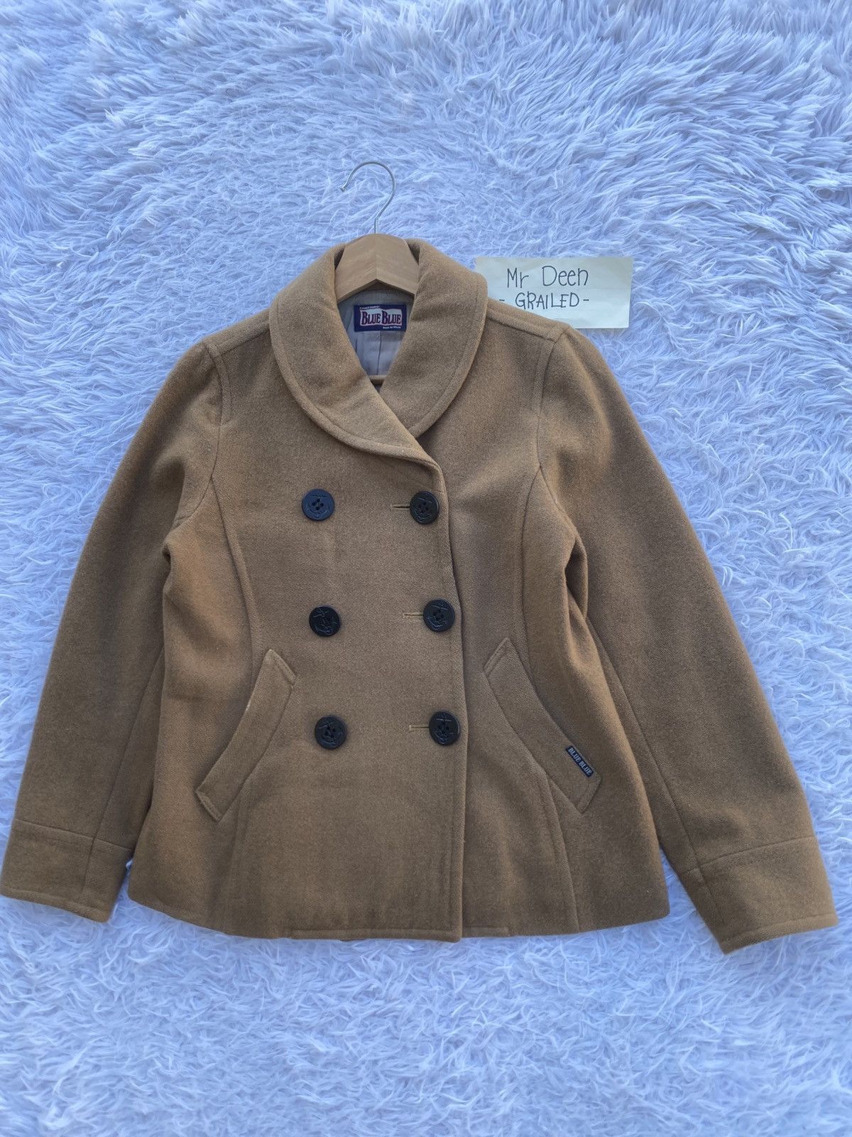 Blue Blue Japan Rare Vintage Blue Blue Wool Women Jacket Size S / US 4 / IT 40 - 4 Thumbnail