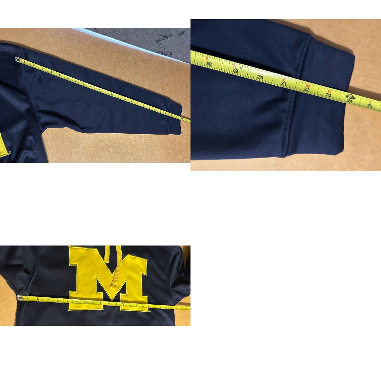 Vintage VINTAGE Knights Apparel Michigan Wolverine Hoodie Unisex Adults Medium Blue Knits Logo 2015 M Stitched Yellow M Mens Size US M / EU 48-50 / 2 - 10 Thumbnail