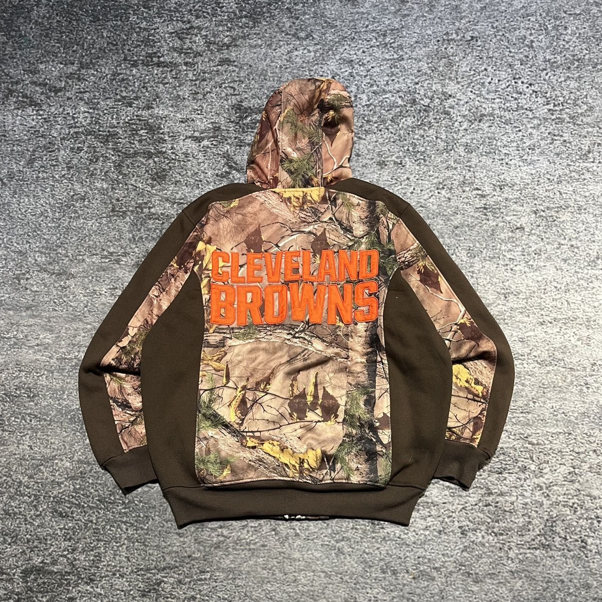 NFL Cleveland Browns Realtree NFL Camo Zip Up Hoodie Large Size US L / EU 52-54 / 3 - 2 Thumbnail