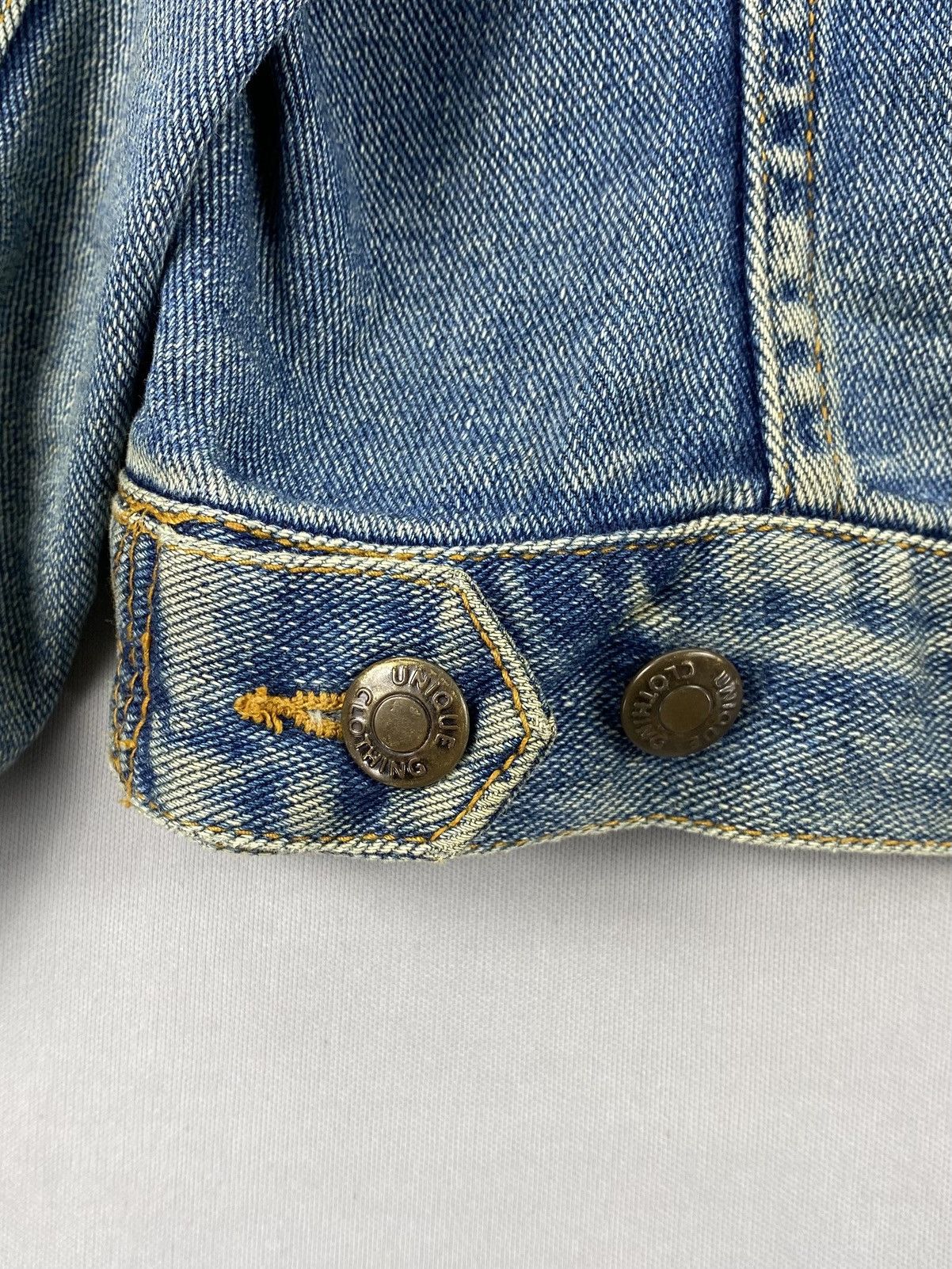 Uniqlo Vintage Uniqlo Trash Denim Trucker Jacket Size US L / EU 52-54 / 3 - 12 Thumbnail