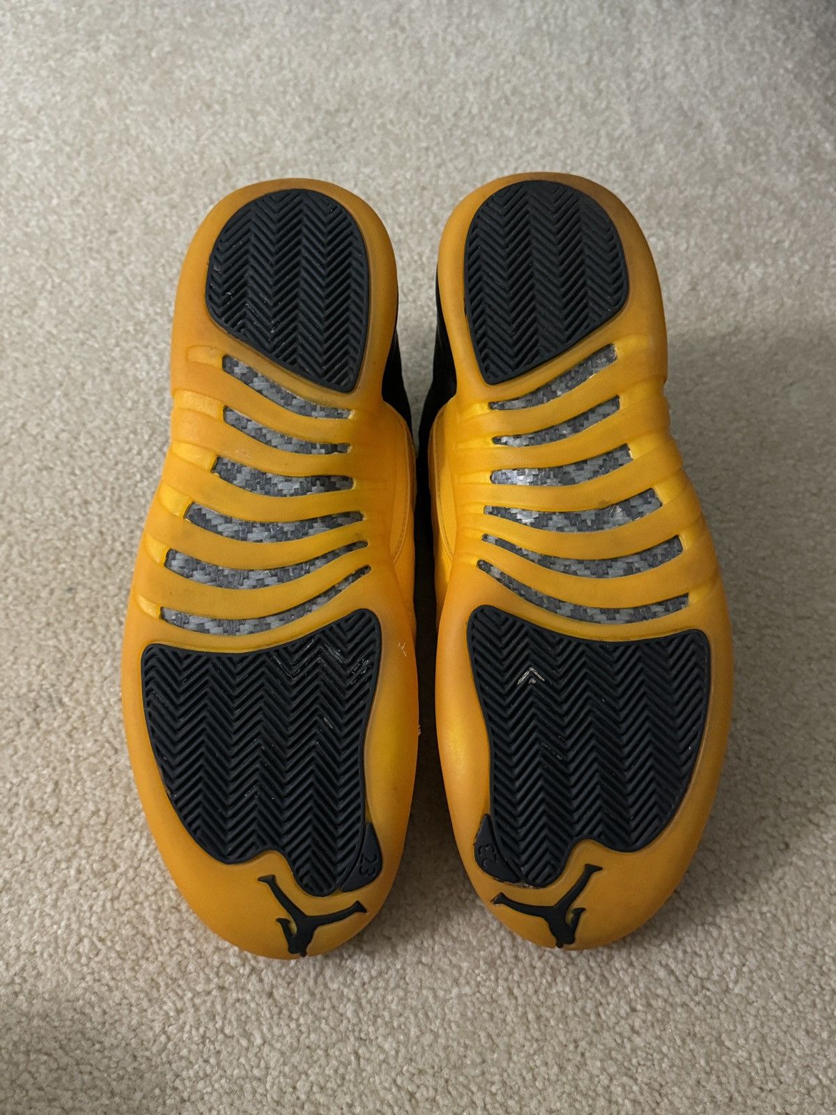 Jordan Brand Air Jordan 12 Retro Black University Gold Size US 11.5 / EU 44-45 - 5 Thumbnail