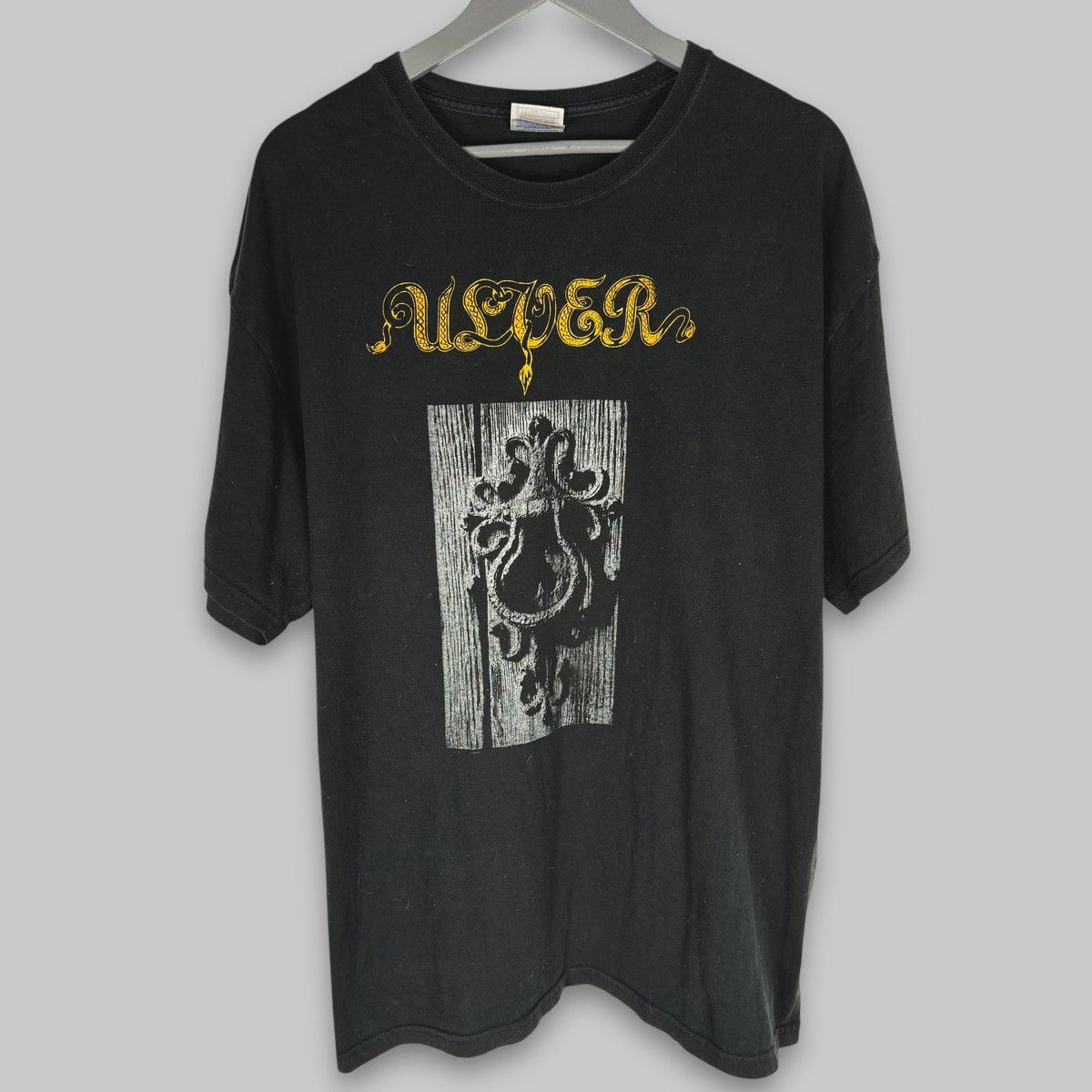 Band Tees Vintage 90s Ulver Band Black Metal Rare Hanes T Shirt Size US XL / EU 56 / 4 - 1 Thumbnail
