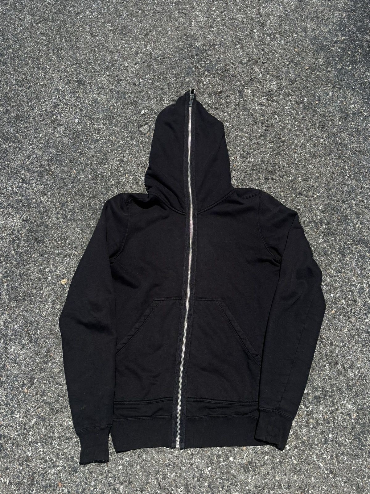 Rick Owens Black Full Zip Gimp Hoodie Size US S / EU 44-46 / 1 - 1 Thumbnail