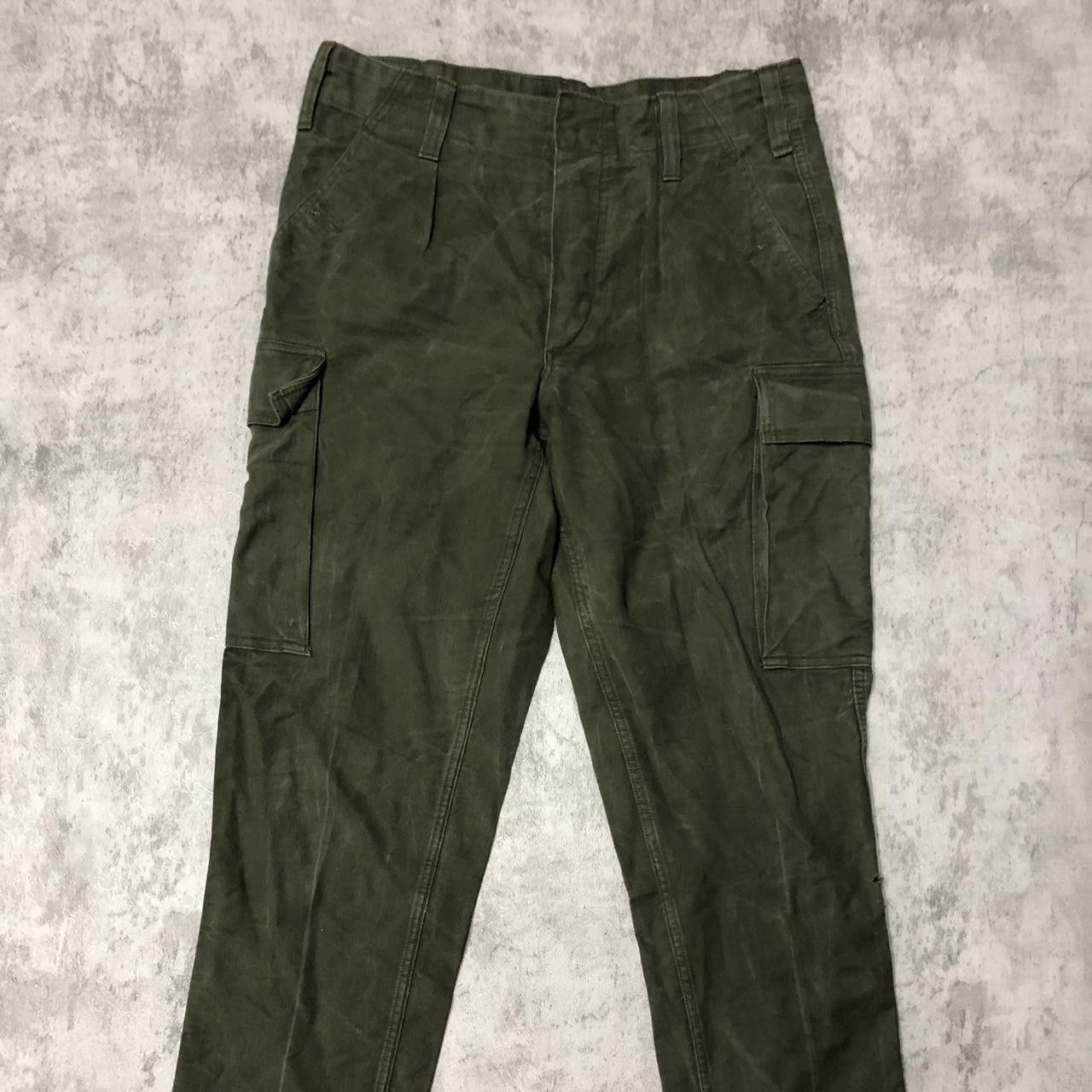 Other Khaki green vintage military cargo trousers clothing Size US 32 / EU 48 - 1 Thumbnail