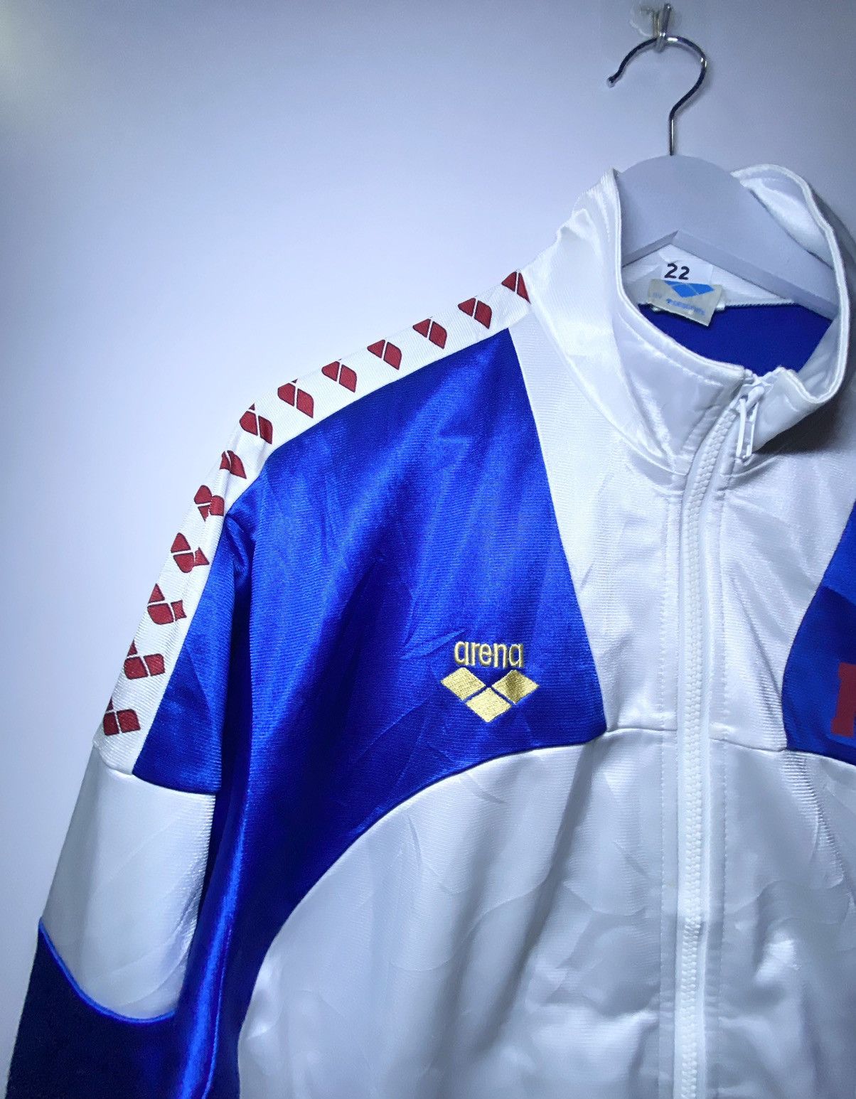 Japanese Brand × Vintage VINTAGE ARENA SWIMMING CLUB HUSLSC TRACKTOP JACKET SIDETAPE Size US M / EU 48-50 / 2 - 7 Thumbnail