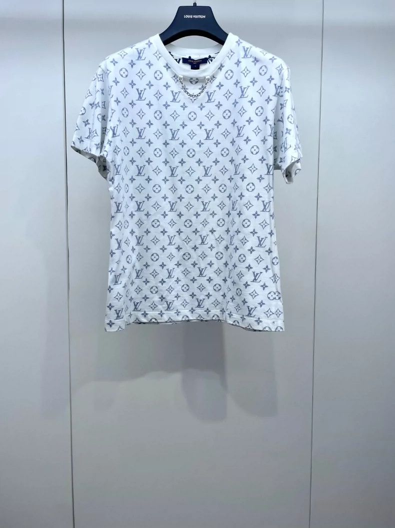 Louis Vuitton LOUIS VUITTON Old flower full print chain short sleeve T-sh Size US S / EU 44-46 / 1 - 1 Thumbnail