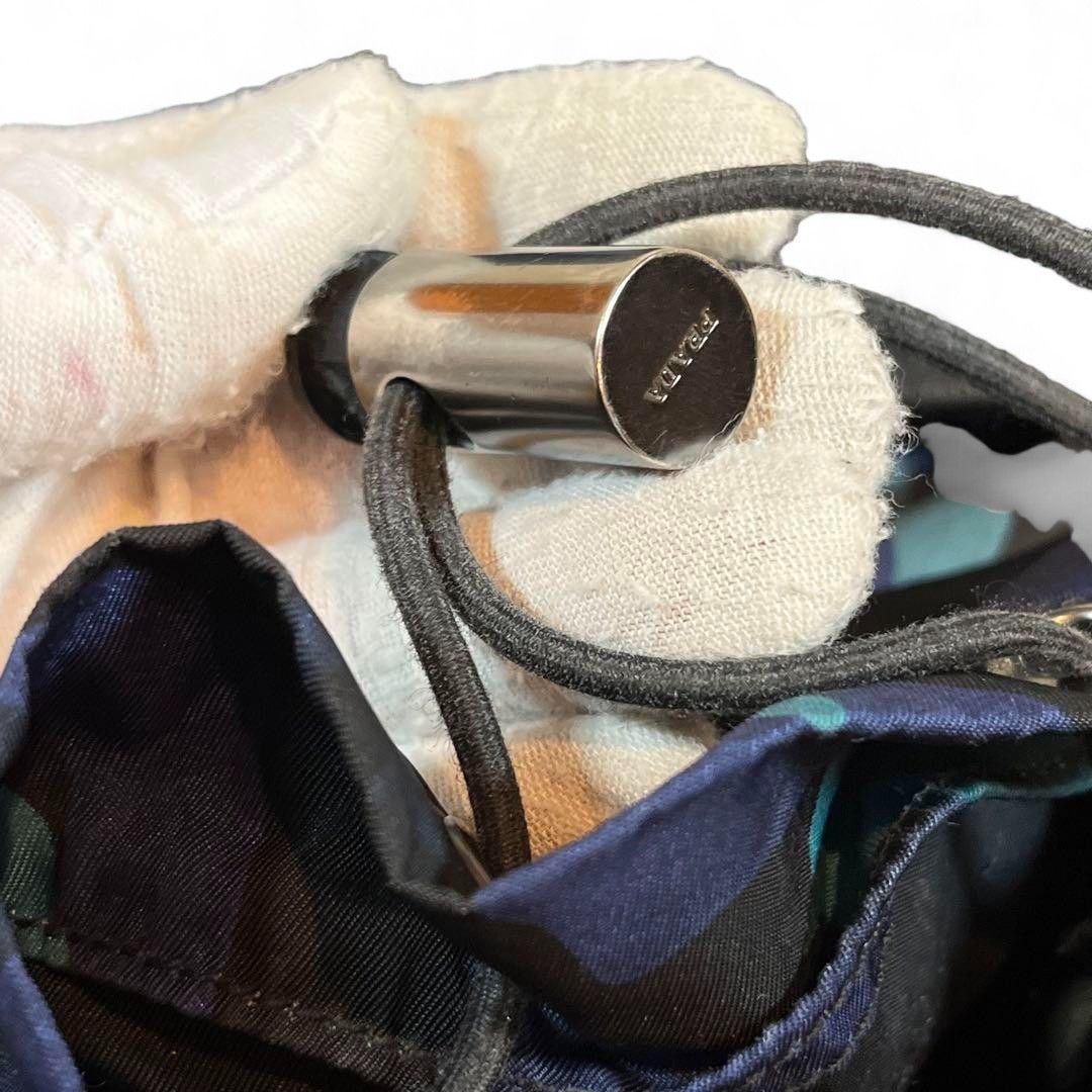 Prada Prada - Camo Backpack Rucksack Blue Navy Nylon Triangle Logo Size ONE SIZE - 10 Thumbnail