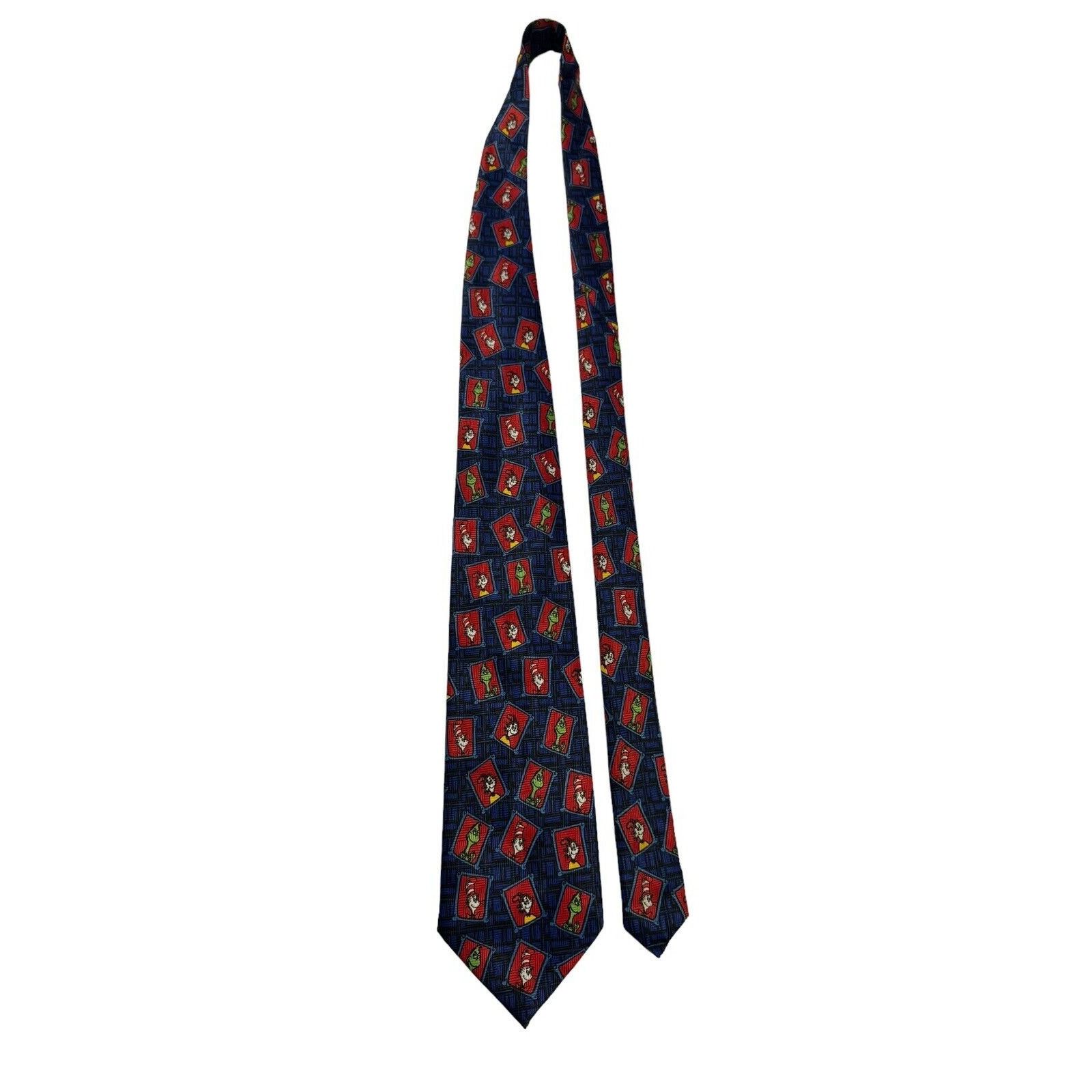Other Dr Seuss Sam I Am The Grinch Cat In The Hat Cartoon Necktie Size ONE SIZE - 2 Thumbnail