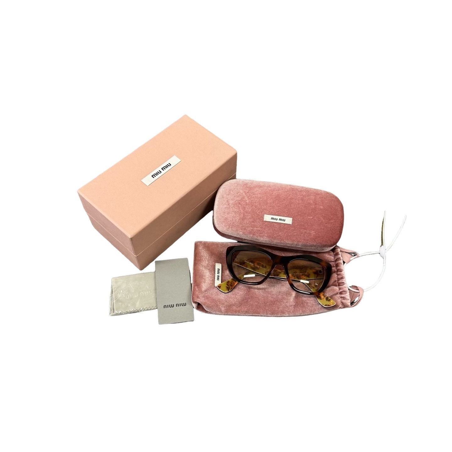 Miu Miu Miu Miu Tortoise Gradient Sunglasses ONE SIZE Size ONE SIZE - 1 Thumbnail
