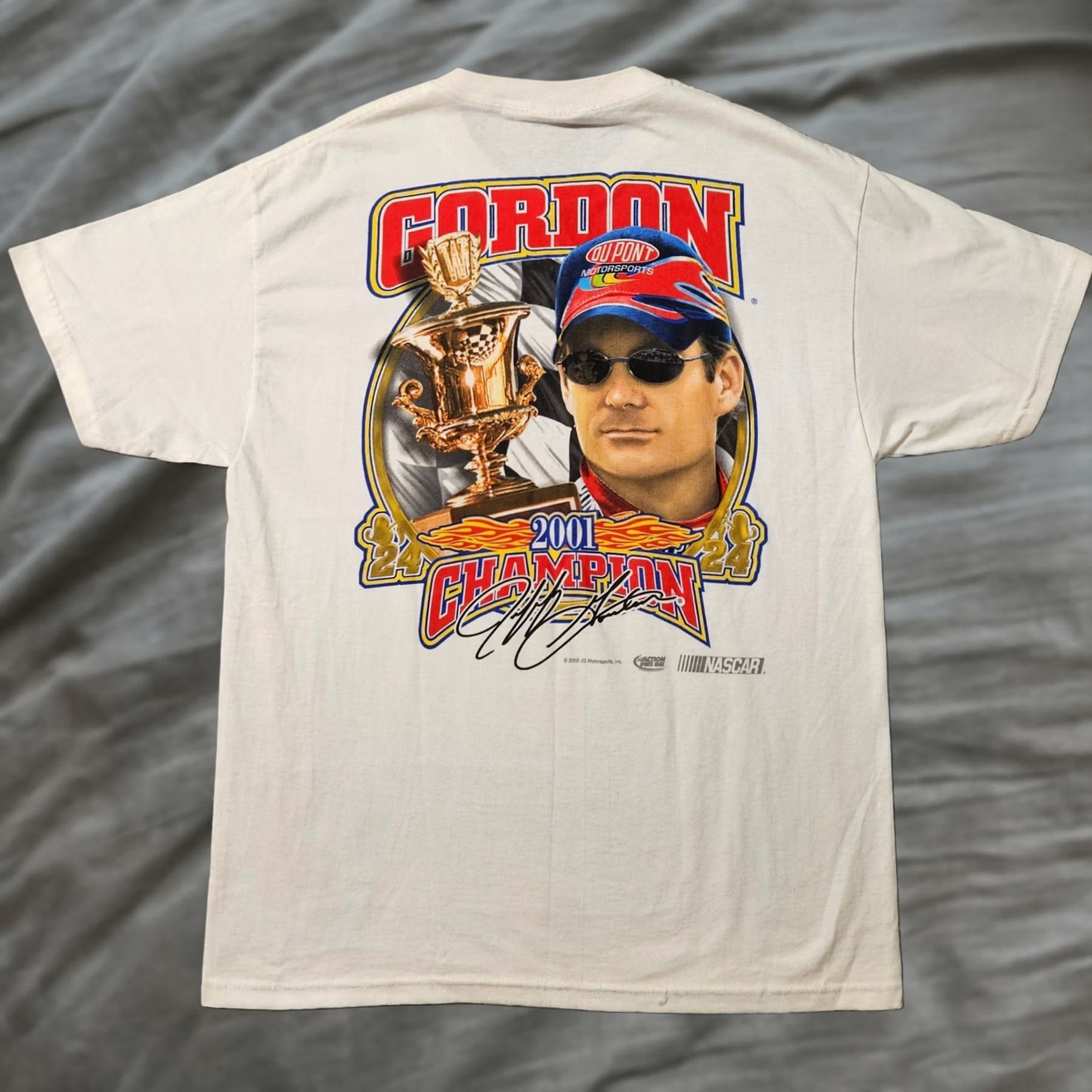 Chase Authentics VINTAGE Jeff Gordon Nascar Racing Tee Shirt Size Medium White Chase Authentics M Shirt Mens 2001 Y2K VTG Size US M / EU 48-50 / 2 - 1 Thumbnail