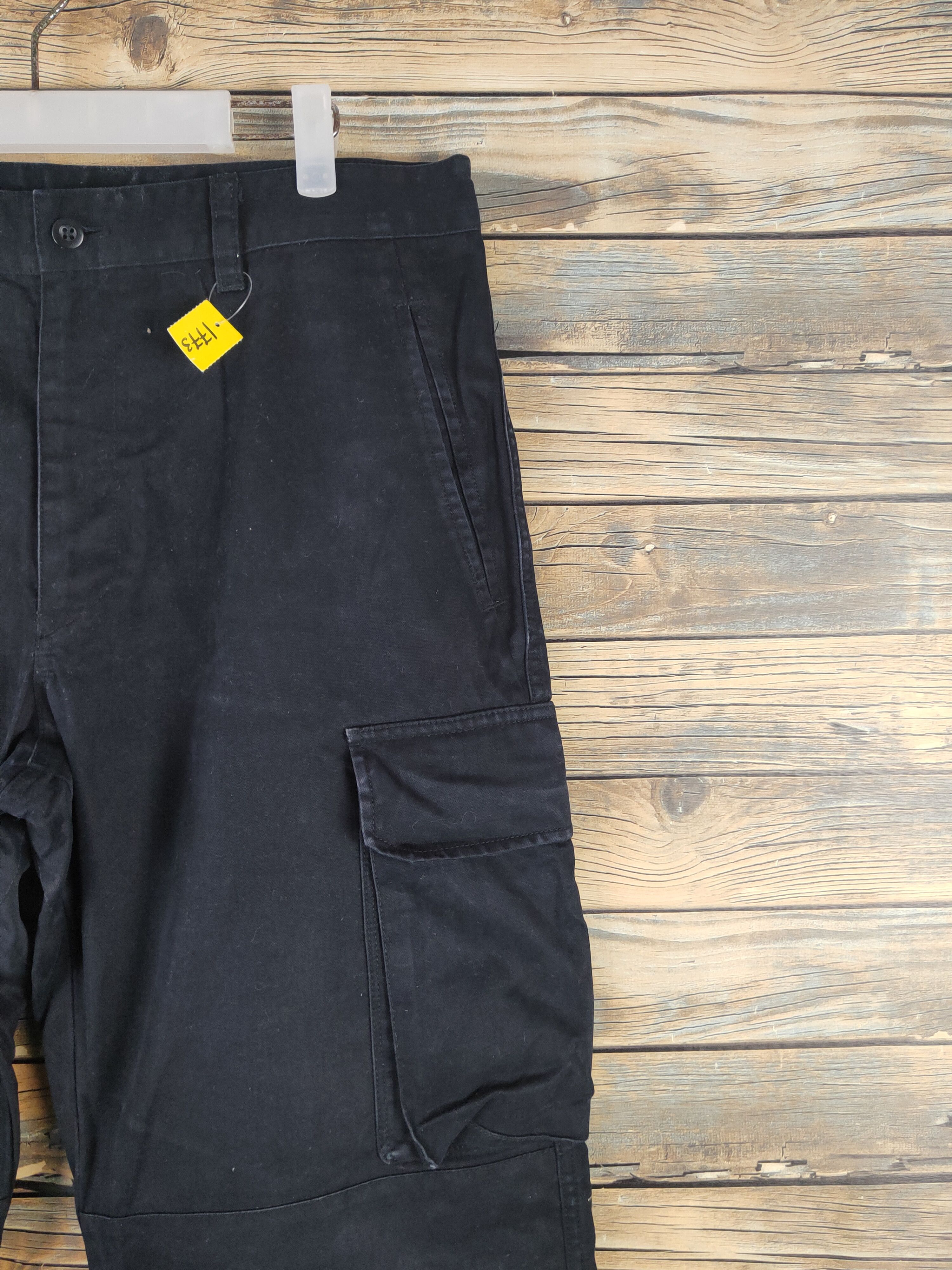 Japanese Brand DL Japanese Brand Black Multipocket Cargo Pants #1773 Size US 35 - 5 Thumbnail