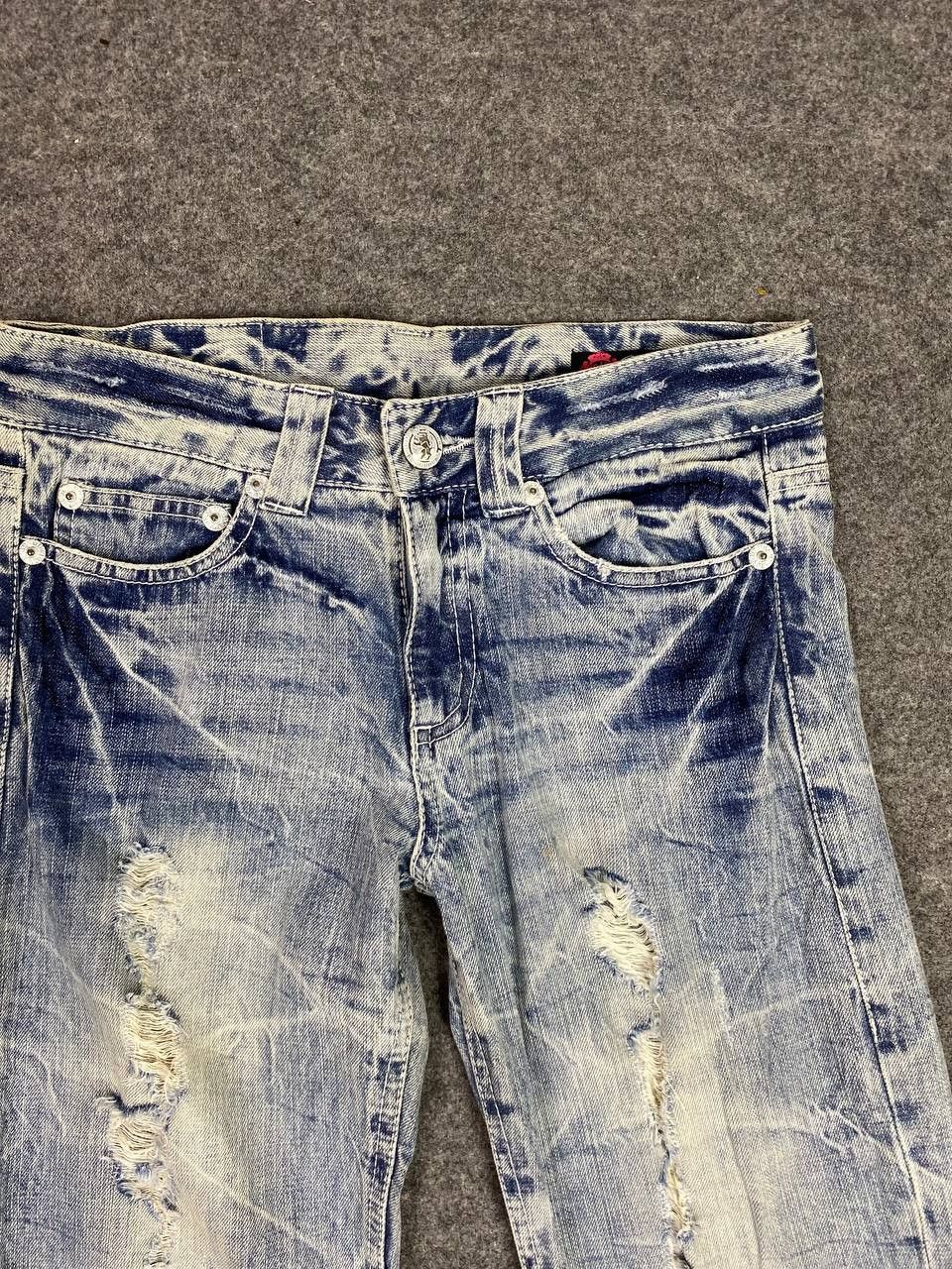Japanese Brand rush hour japanese brand acid wash denim Size 31" - 8 Thumbnail
