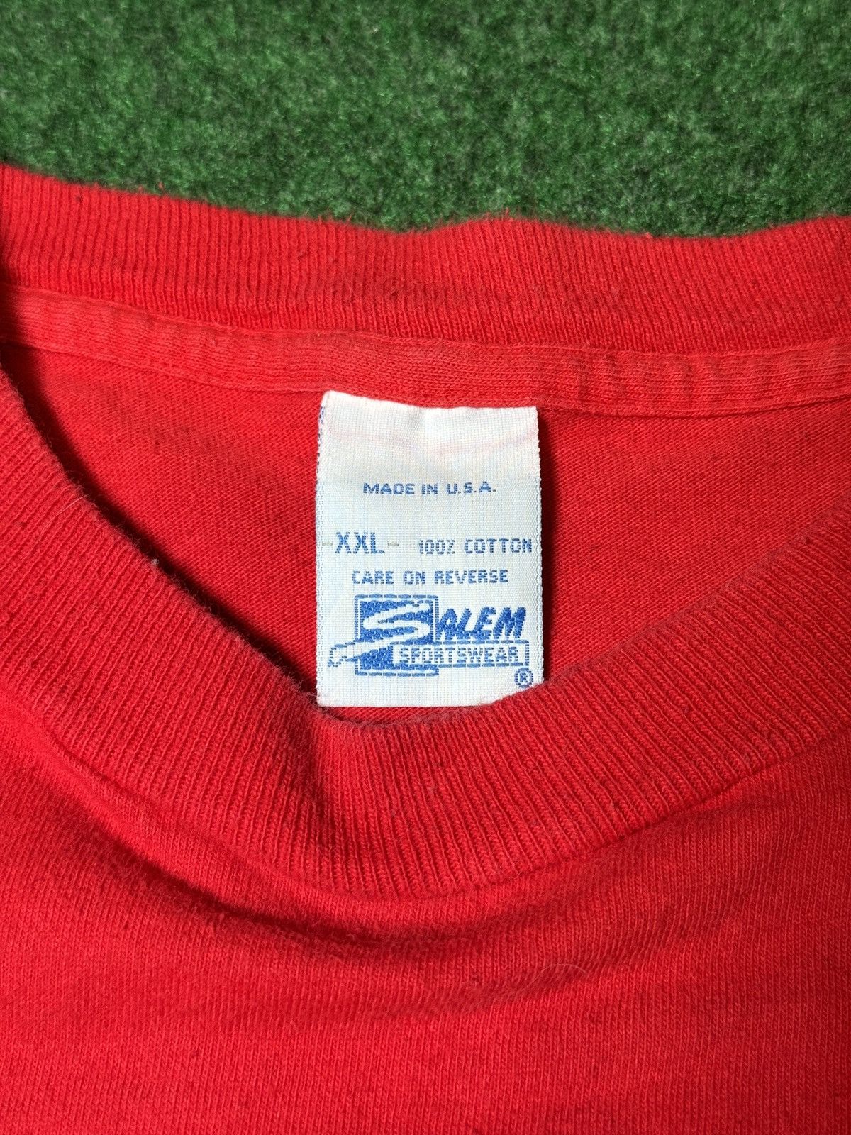 Salem Sportswear × Vintage Vintage 90s Steve Young Salem San Francisco 49ers T Shirt Size US XXL / EU 58 / 5 - 5 Thumbnail
