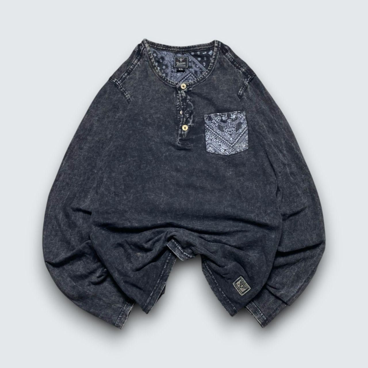 Japanese Brand 00s Washed Longsleeve Grey S Size US S / EU 44-46 / 1 - 1 Thumbnail