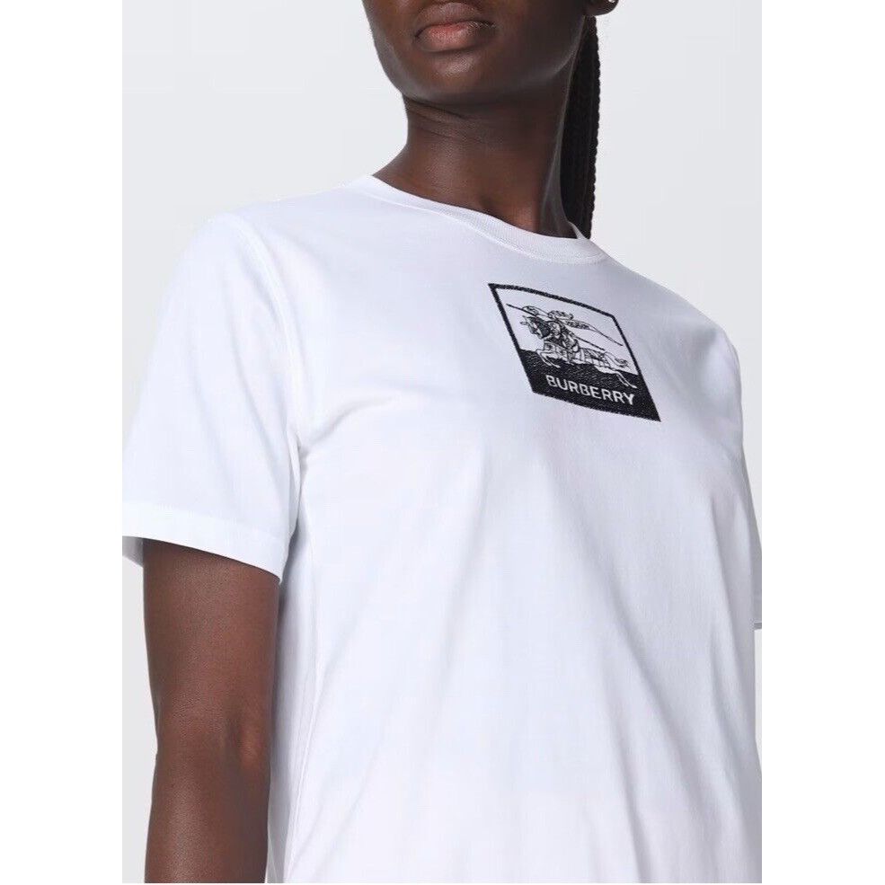 Burberry Burberry white Women Logo T-shirt NWT Size small Size S / US 4 / IT 40 - 3 Thumbnail
