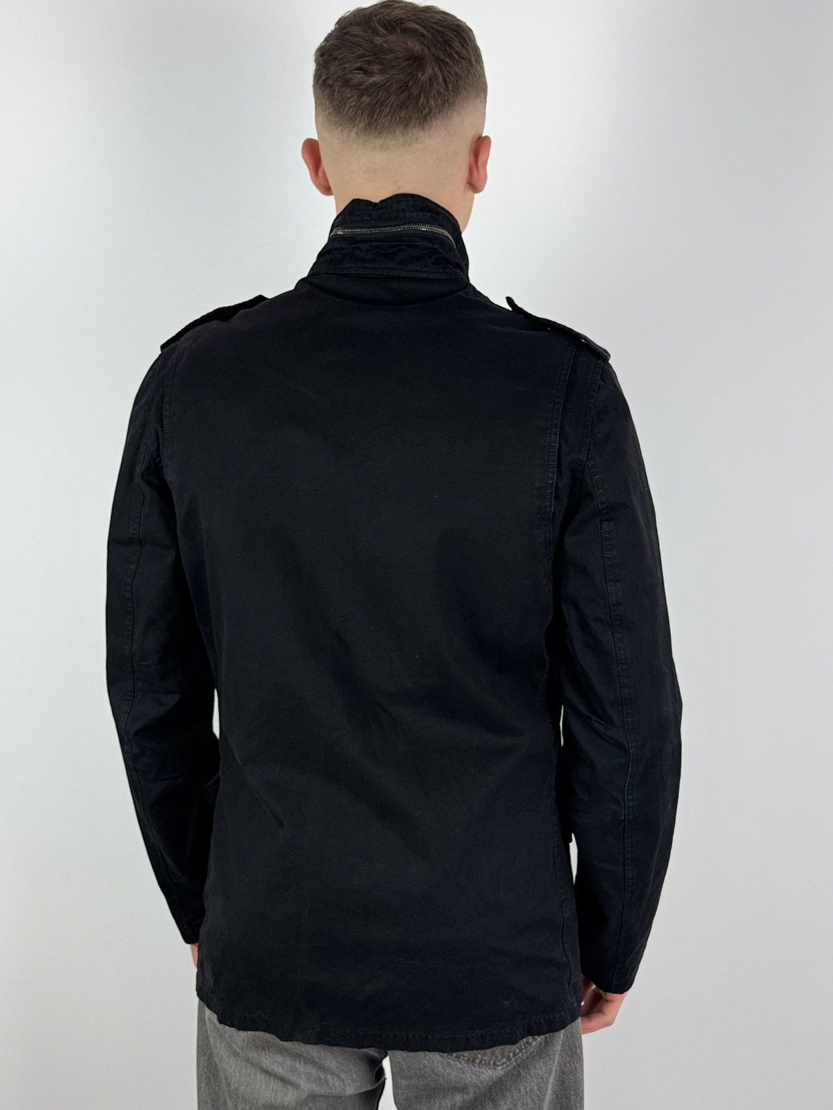 Joseph Joseph Washed Cotton Military Style Black Jacket Size US M / EU 48-50 / 2 - 3 Thumbnail