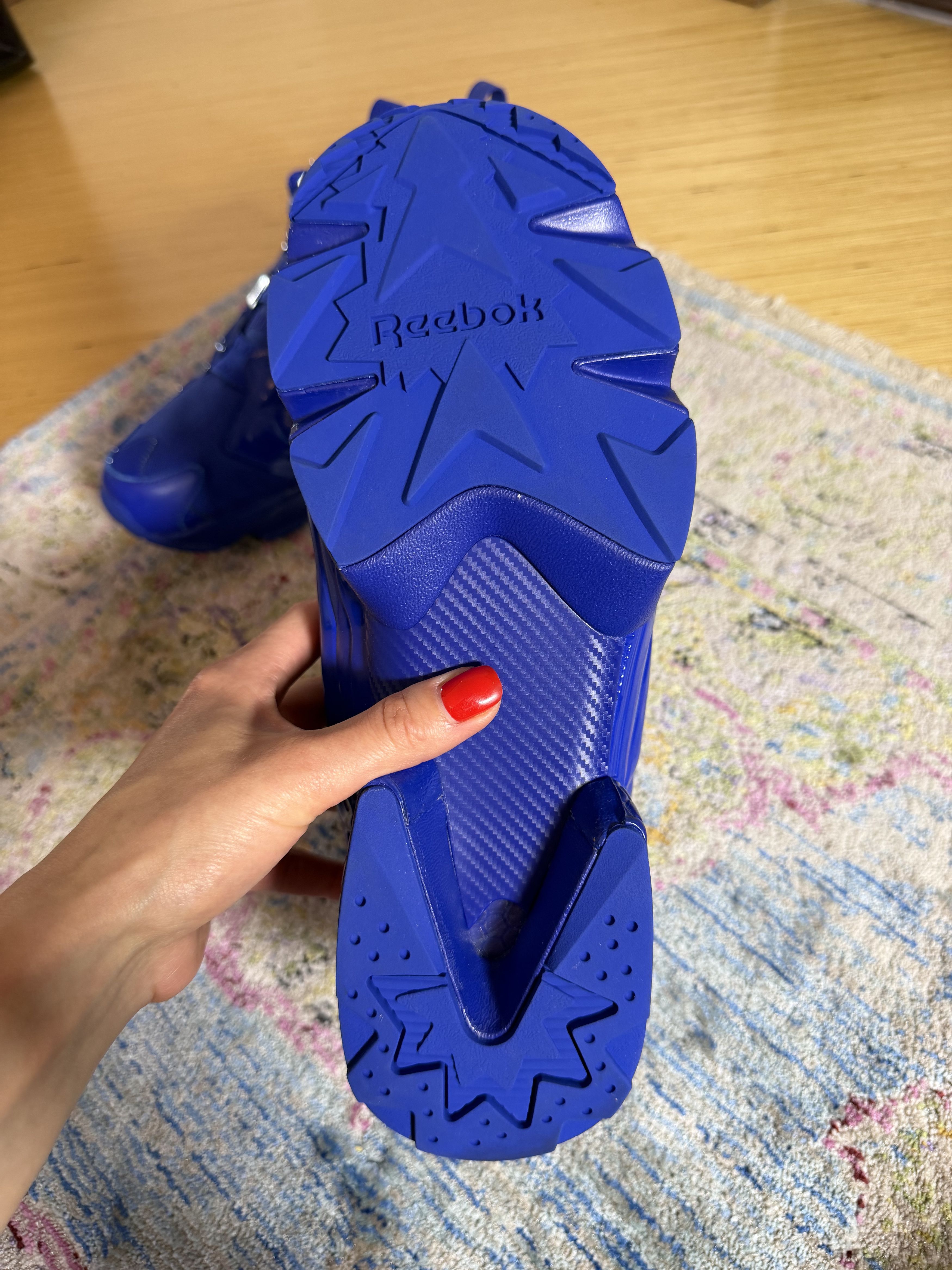 Juun.J × Reebok Juun.J Blue Reebok Edition Instapump Fury OG Sneakers Size US 12 / EU 45 - 11 Thumbnail