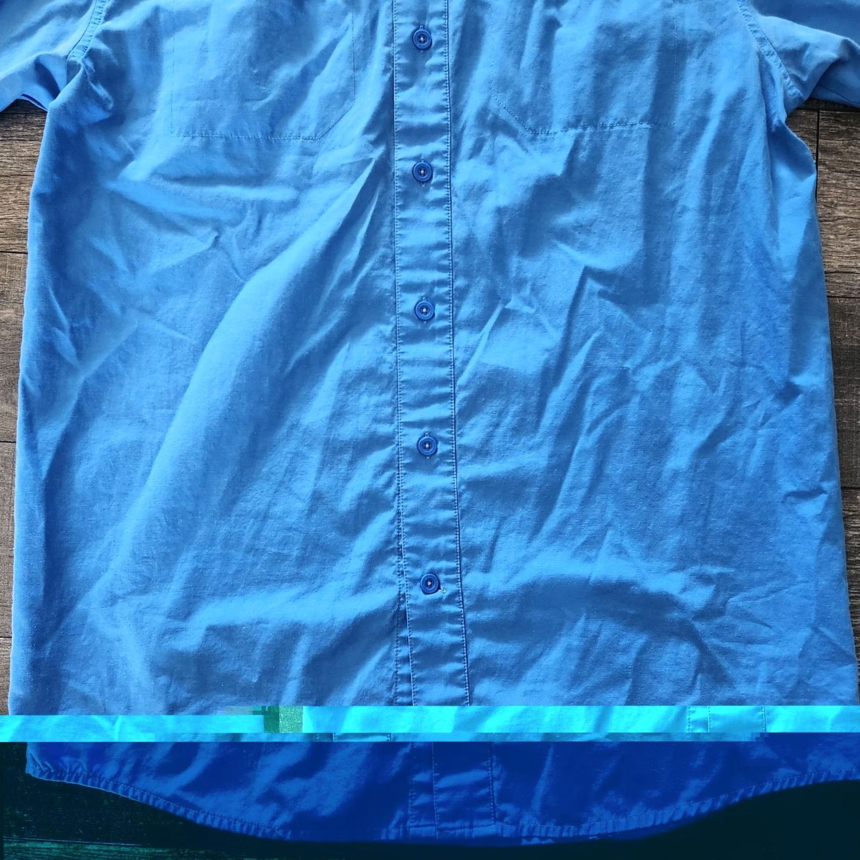 Under Armour Under Armour Shirt Mens Medium Blue Short Sleeve Button Up Fishing Camp Hiking Size US M / EU 48-50 / 2 - 2 Thumbnail