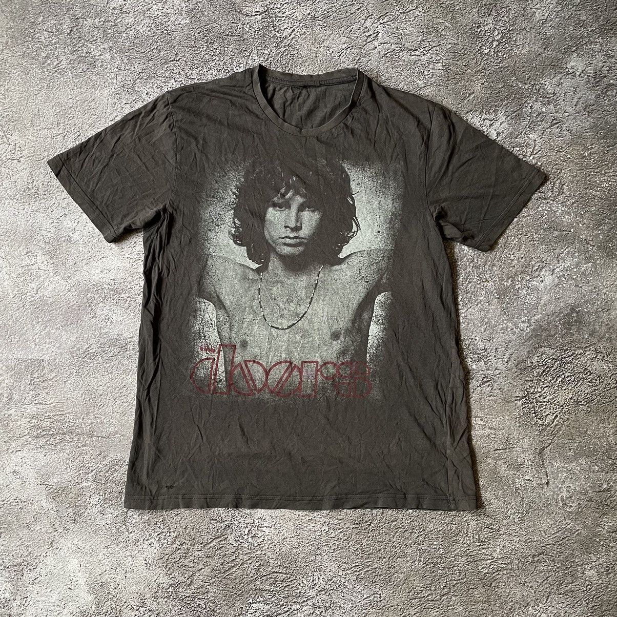 Vintage Vintage Y2K The Doors Band Graphic Tee Faded Black Opium M Size US M / EU 48-50 / 2 - 2 Thumbnail