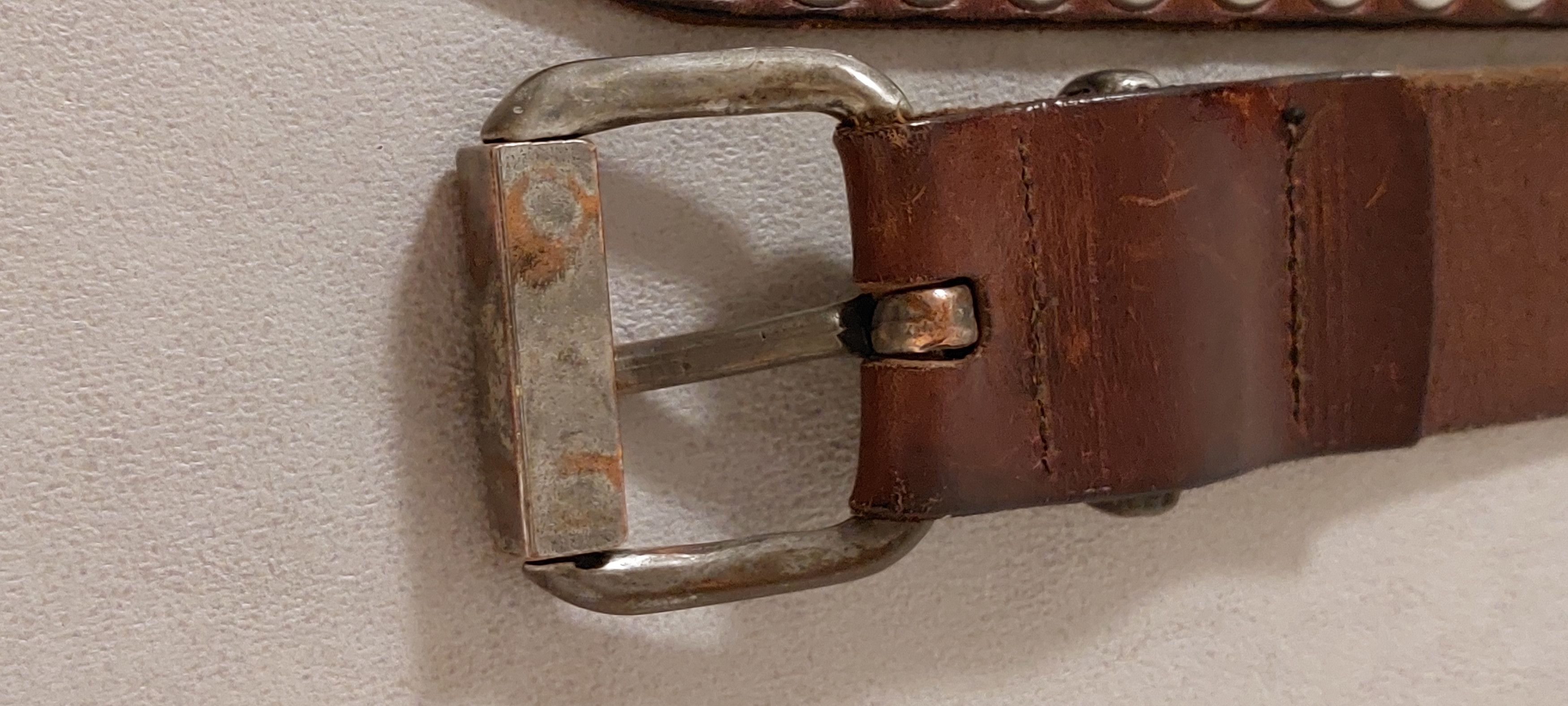 Vintage Western Embossed Leather Belt – Size 36 Italy Size ONE SIZE - 6 Thumbnail